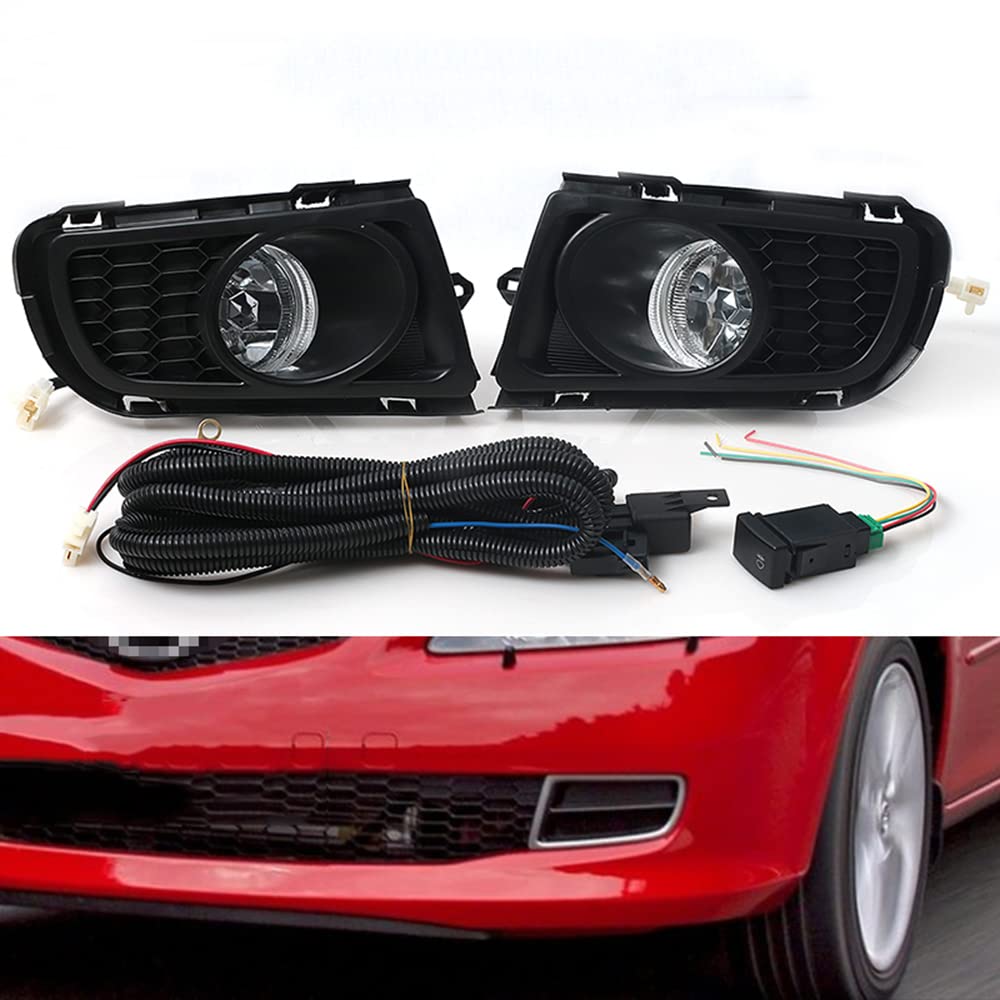 BATLAM 2Pcs Fog Light Assembly Driving Lamp for Mazda 6 M6 2.0L 2006 2007 2008 2009 2010