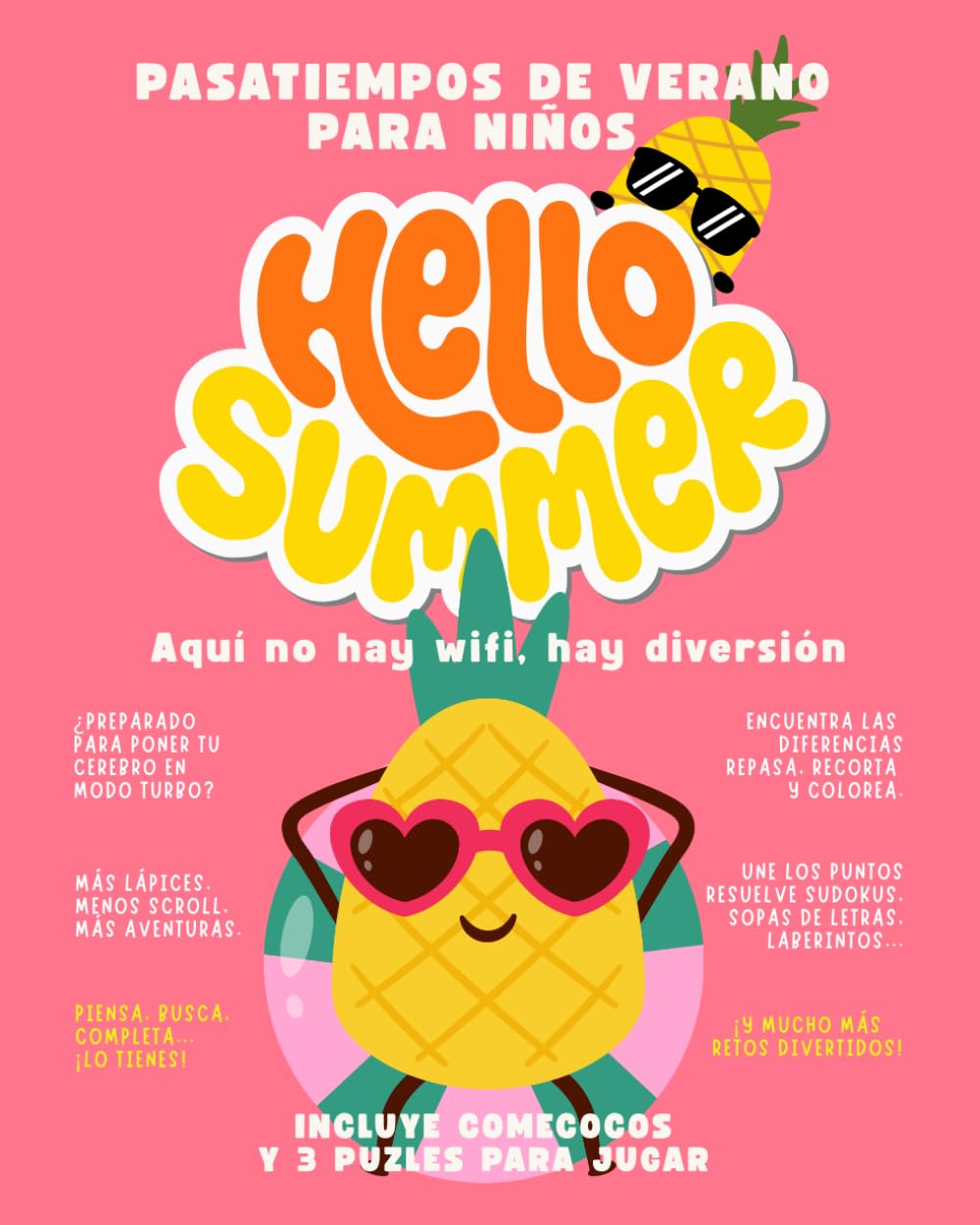 Hello Summer: Pasatiempos de Verano para Niños: Aquí no hay Wifi, hay Diversión