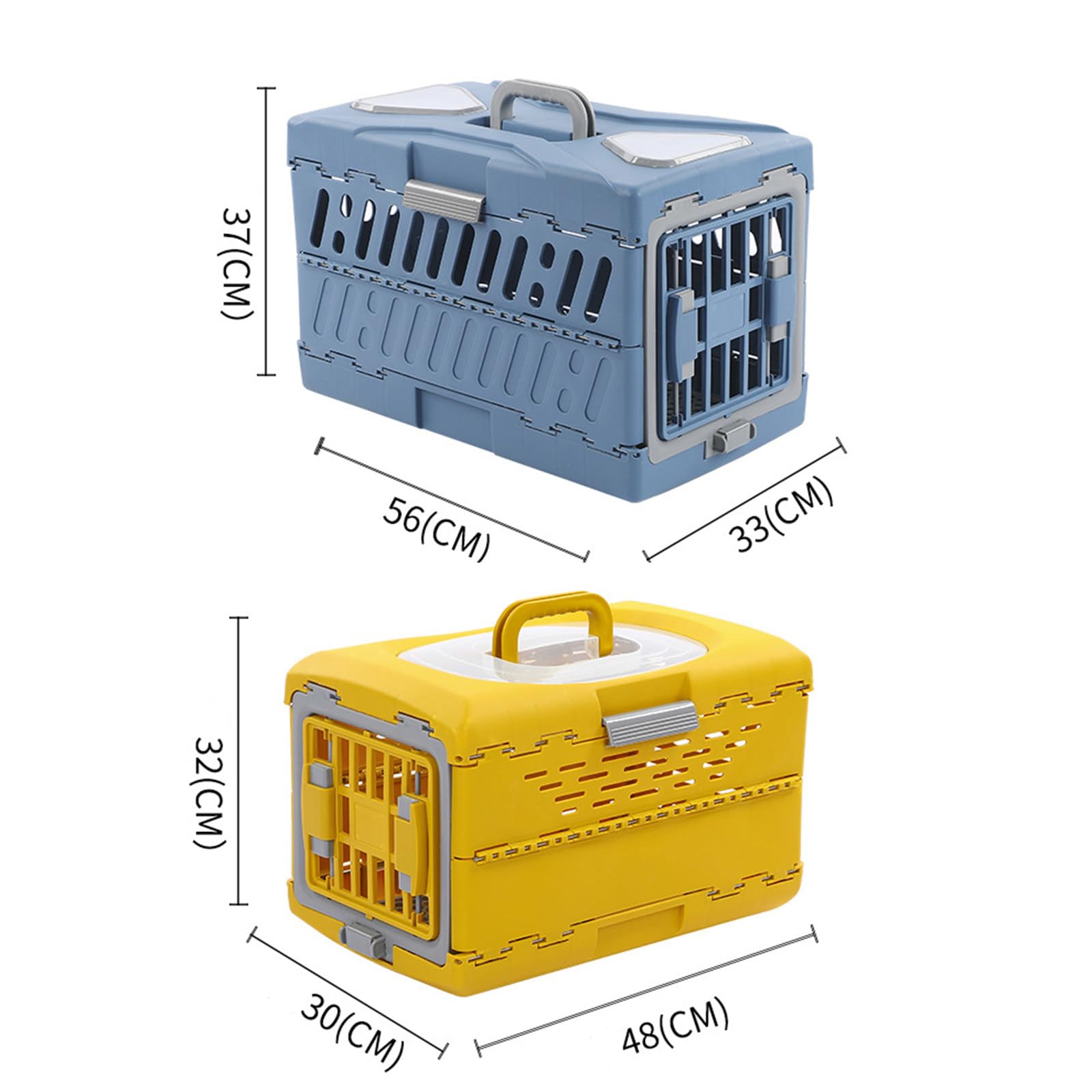 Maleta portátil para Mascotas, Jaula Plegable portátil para Perros, Jaula para Gatos, Funda de Vuelo Transpirable para Mascotas al Aire Libre,B