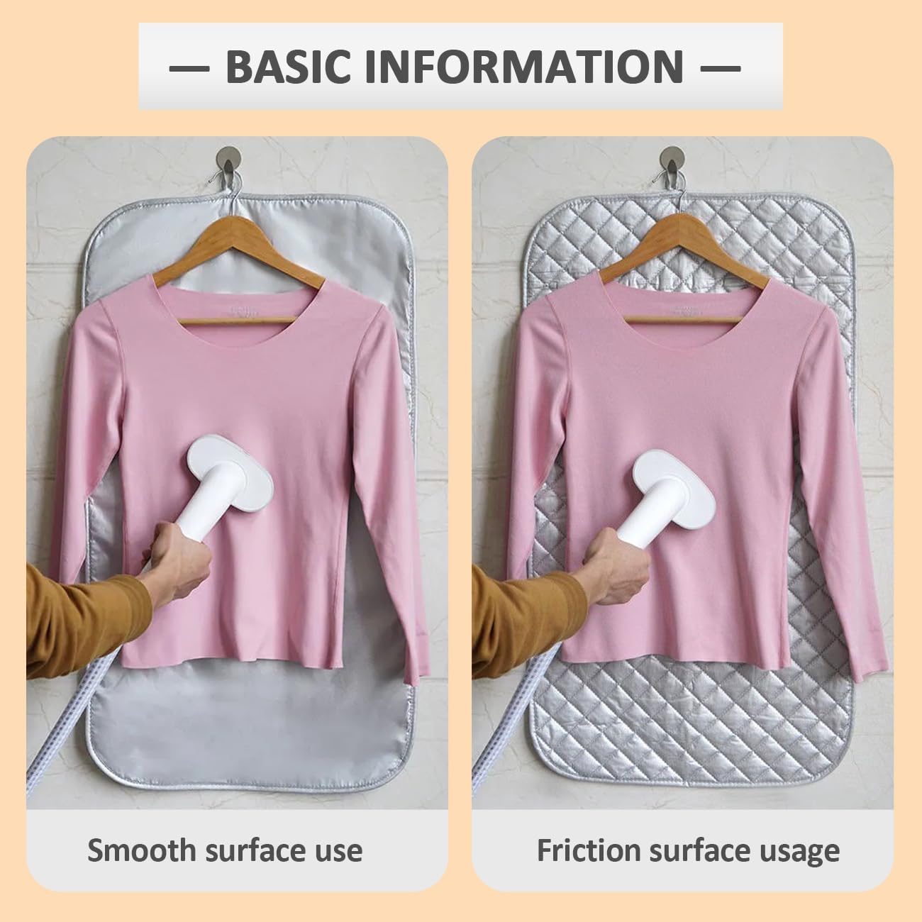 WAYUTO Over Door Garment Steamer Travel Mat 22 x 47 inches with Hook, Ironing Glove & Scorch Mesh Ironing Press Pad