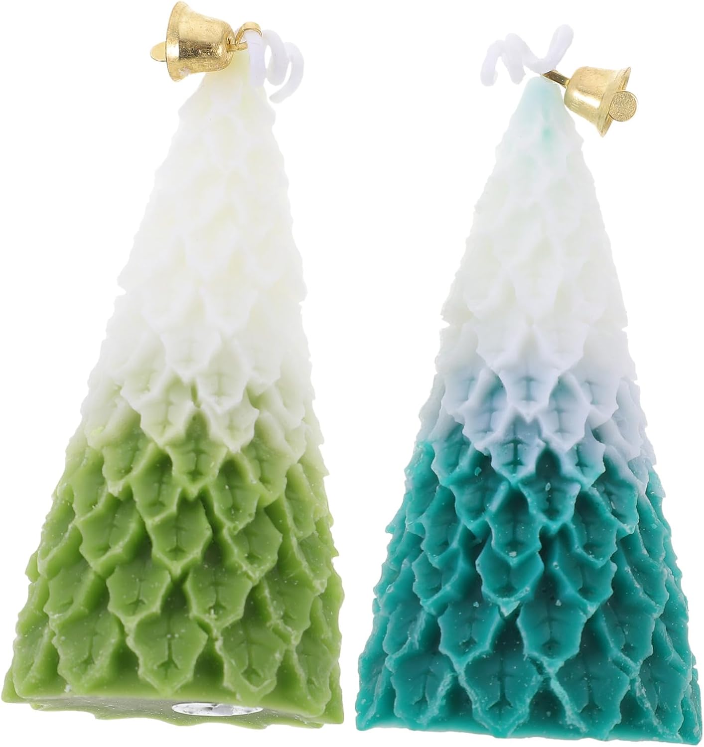 Xmas Tree Candle 2pcs Paraffin Aromatherapy Decor Christmas