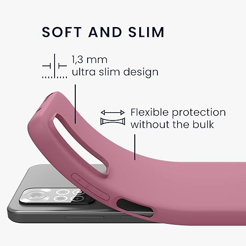 Miniatura 9 de kwmobile Funda compatible con Xiaomi Redmi Note 11  Note 11S - Funda trasera de TPU suave - con aspecto metálico - Violeta metálico