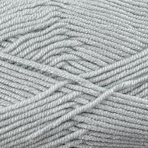 Image of Cloud Touch Baby - DK Weight Soft Anti-Pilling Yarn for Baby Clothes, Blankets & Amigurumi Crochet & Knitting, 90% Acrylic 10% Viscose derived from Bamboo, 3.53 Oz / 262 Yards (Light Gray, 1 Pack)