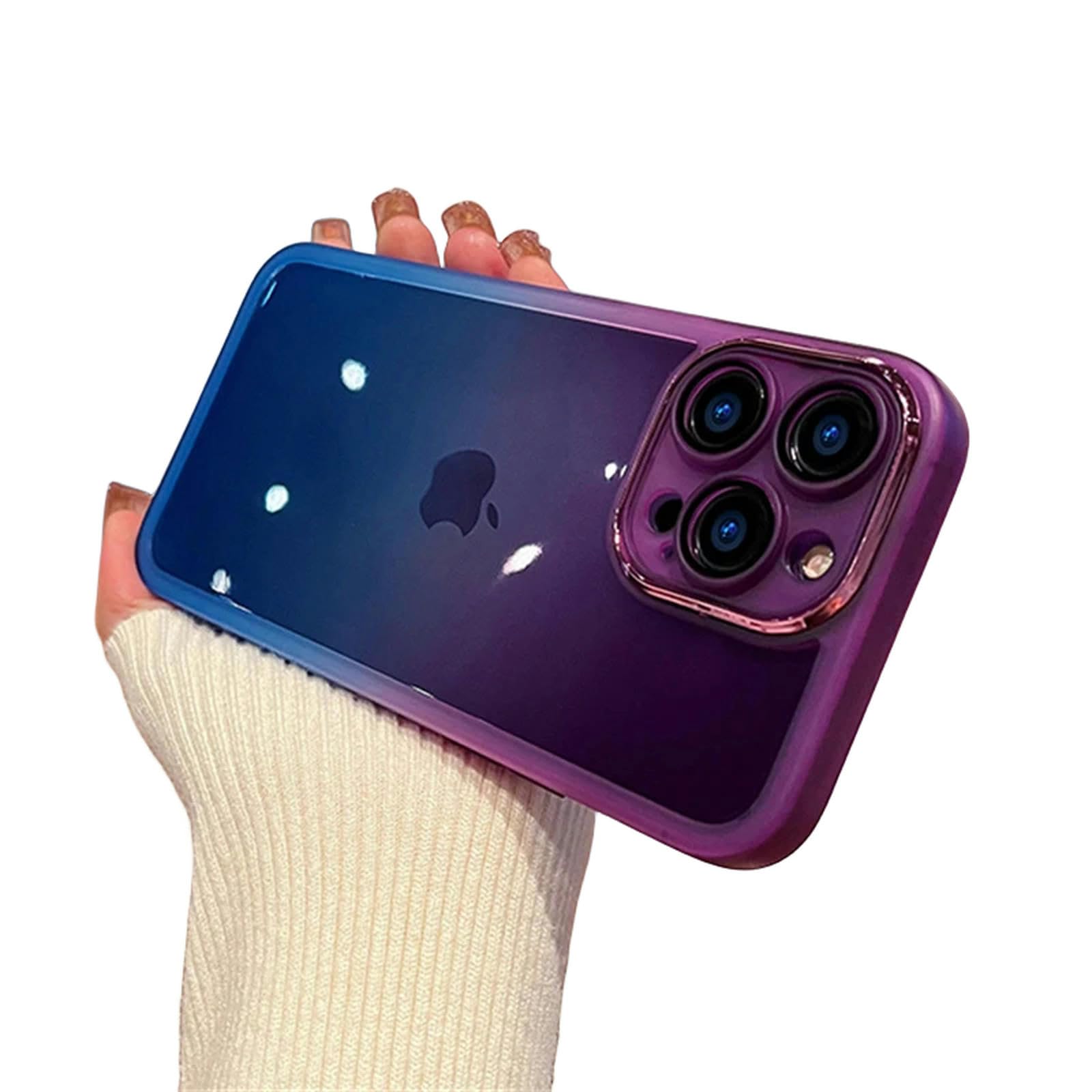 Coque iPhone 15 dégradé arc-en-ciel en silicone antichoc - 7