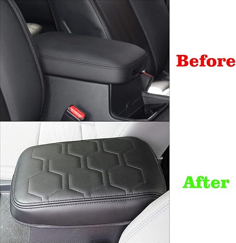 Miniatura 304 de Muslogy Funda de consola central compatible con Honda Pilot 2023 2024 2025, 2024 2025 2026 Ridgeline/Passport Accesorios para apoyabrazos, tapa