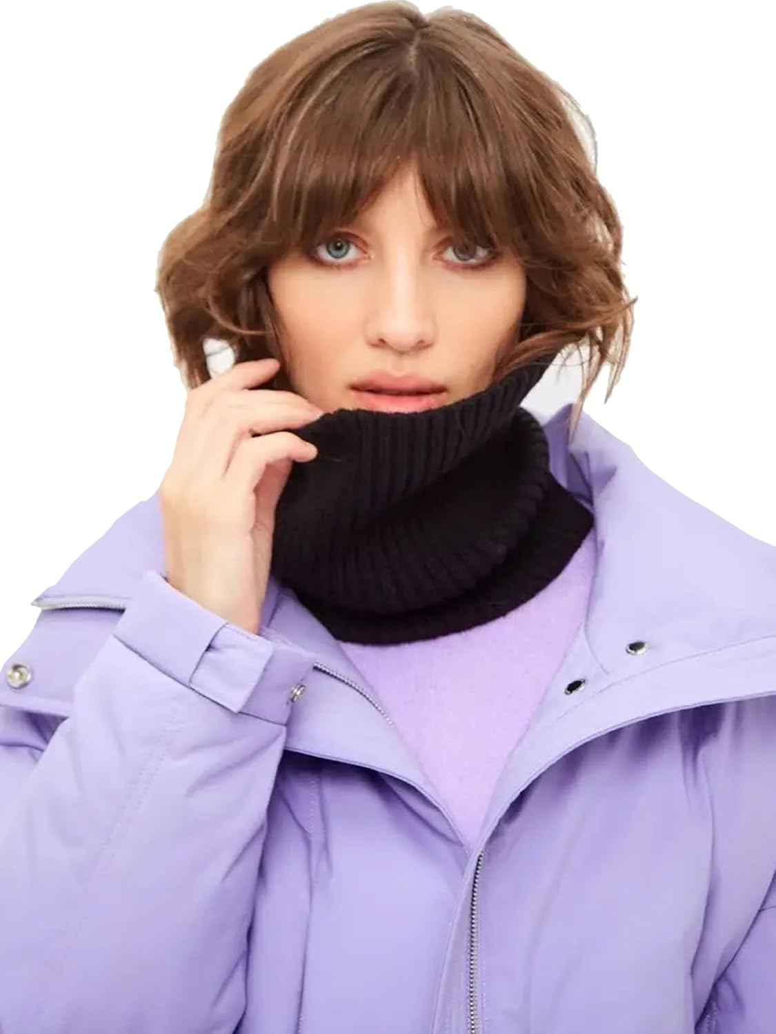 Winter Neck Warmer Scarf Neck Gaiter for Men Women, Windproof Neck Warmer Ski, Tube Circle Neck Scarves - Image 2