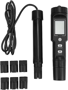 DO9100 Dissolved Oxygen Meter, ABS Digital Dissolved Oxygen Meter, Portable Dissolved Oxygen Tester with Temperature Detector for Aquarium Swimming Pool Backlight