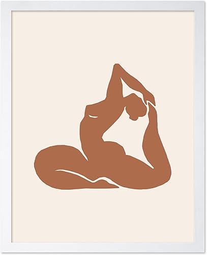 Miniatura 28 de Monem Art - Póster de yoga, impresión retro de yoga para el hogar, arte de meditación, arte espiritual, arte de silueta, arte de gato, arte bohemio