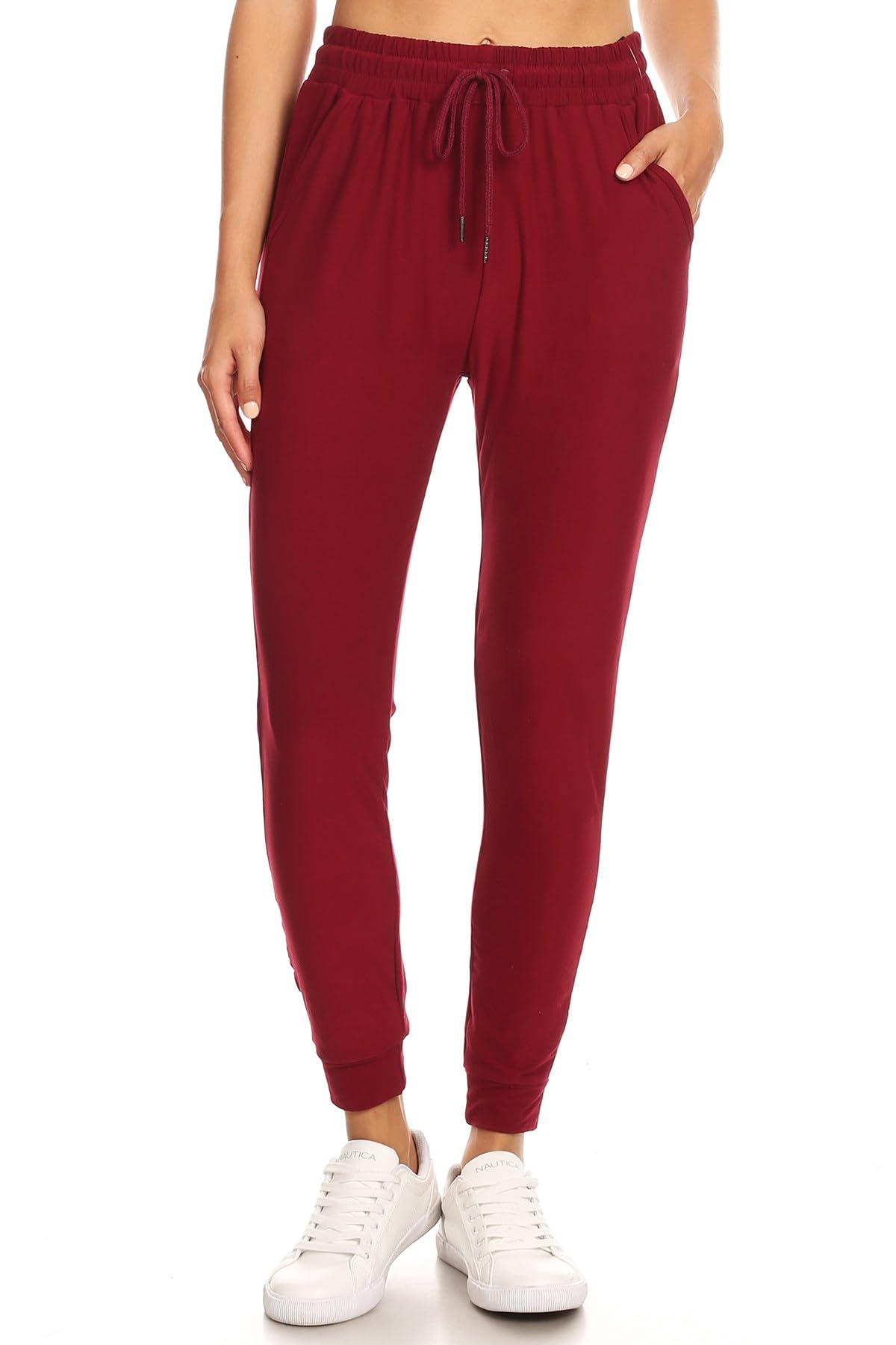 LA12ST Jogger Pants for Women Womens Sweatpants Drawstring Pockets Soft Workout Yoga Lightweight Lounge Pants