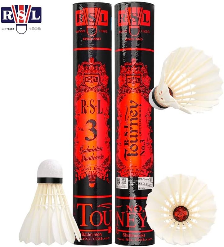 RSL No.3 Tourney Badminton Shuttlecock Birdy 12-Pack (speed-77)