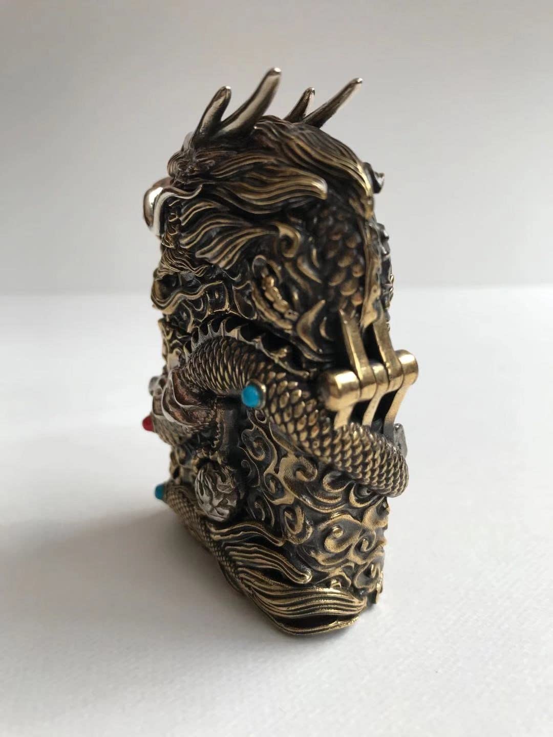 Amazon.co.jp: Dragon ドラゴン 龍 オイルライター フルメタル 