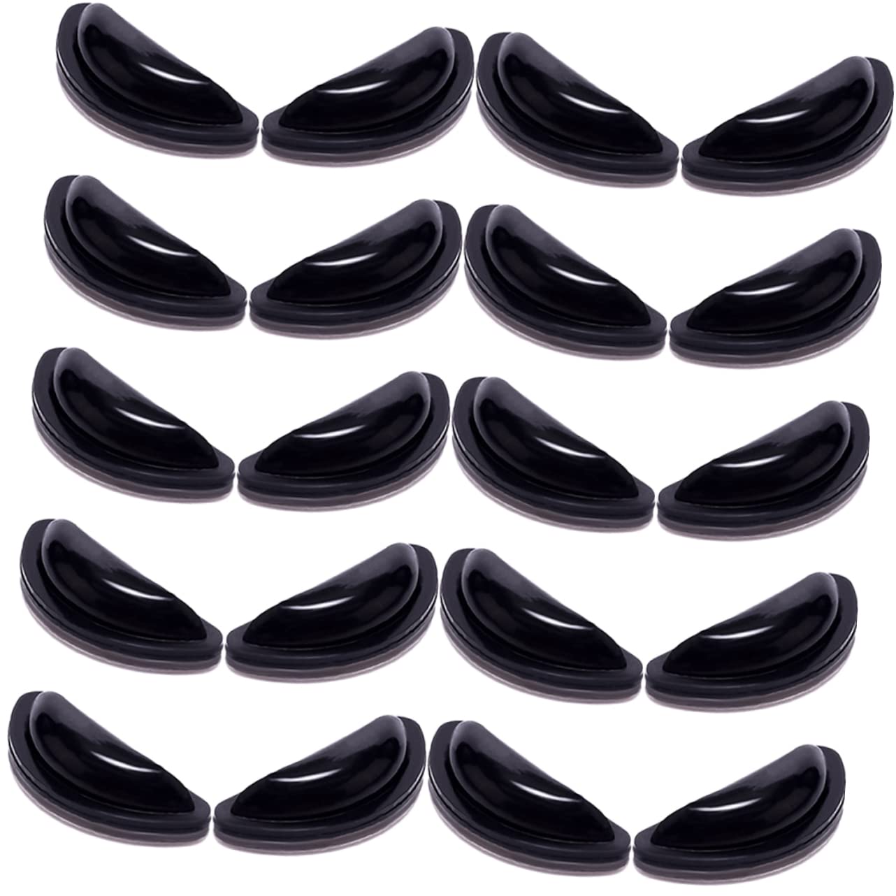 FOMIYES 20 Pairs Glasses Nose Pads Glasses Nose Cushions Glasses Nose Mat Nose Pads for Glass Glasses Nose Support Small Glasses Nose Pad Glasses Replaceable Nose Pads Eye Glass Nose Pads