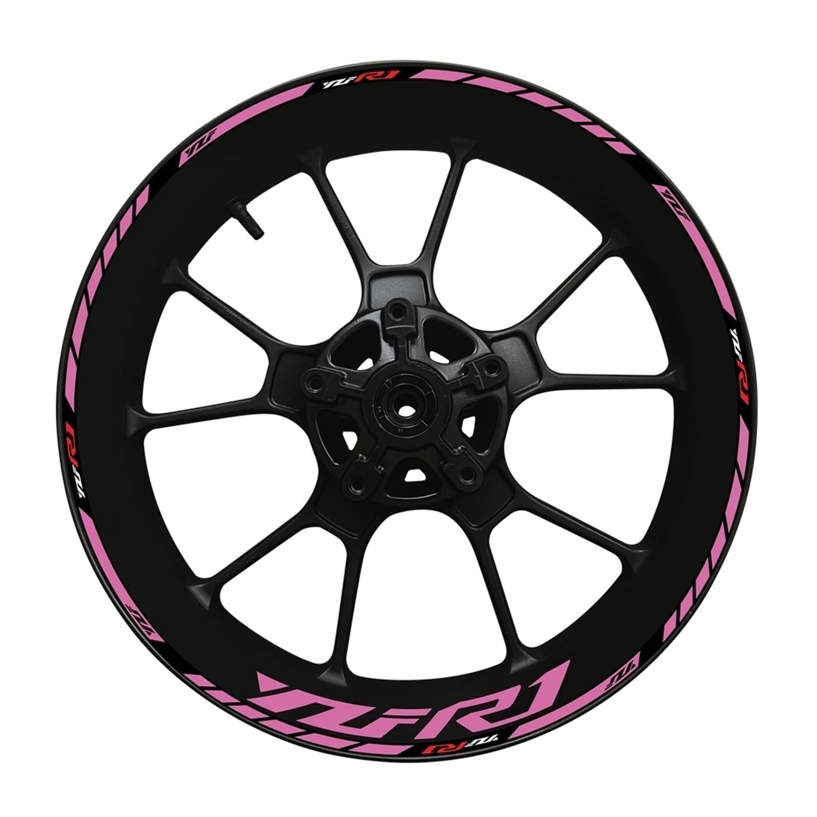 Motorcycle Thickened Edge Outer Ring Reflective Sticker Stripe Wheel Decals for Yamaha YZF R1(Color19)