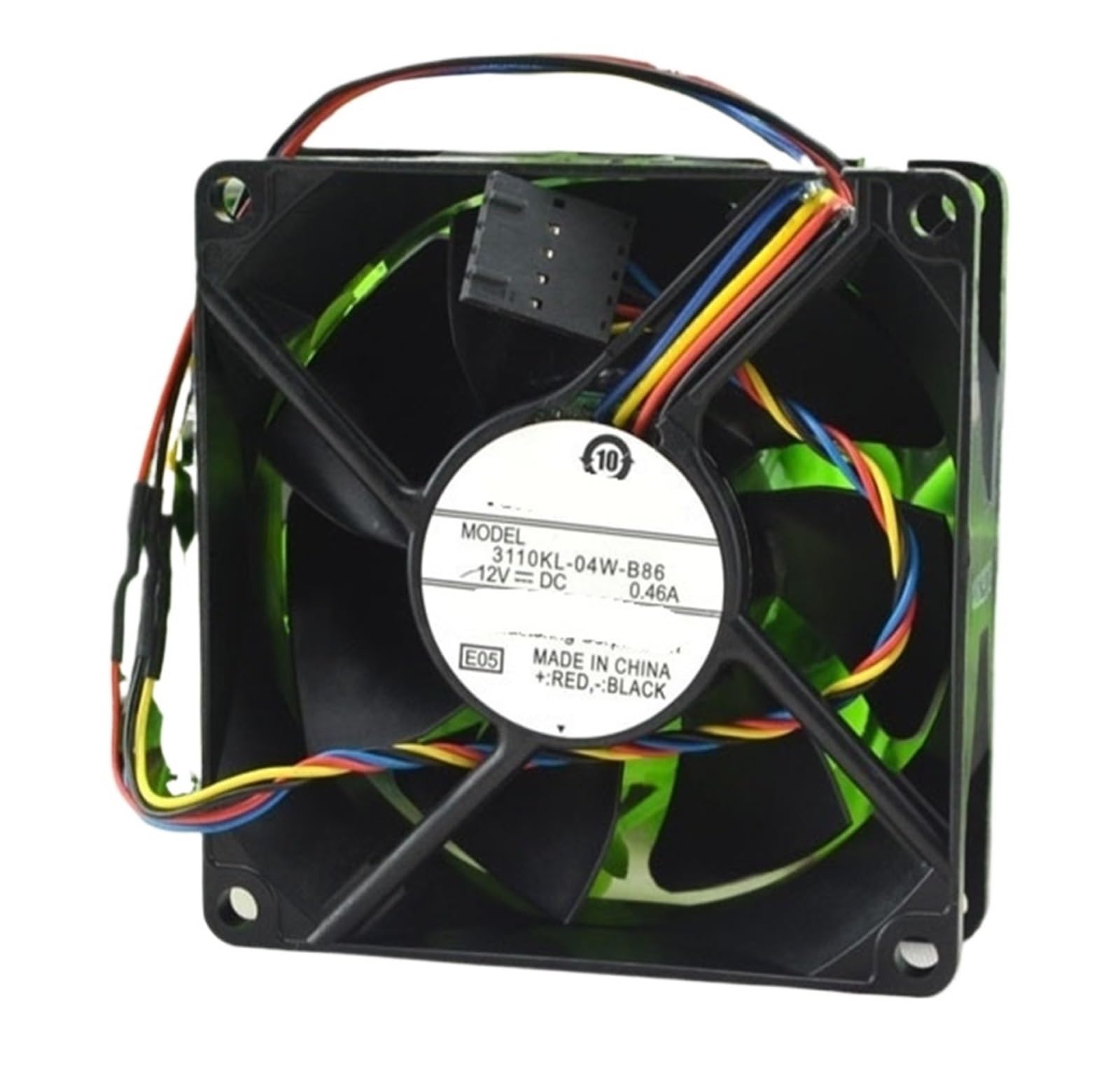 YMUGUEGH 3110RL-04W-B86 8025 12V 0.65A 4-Wire Fan(Two-Wire)