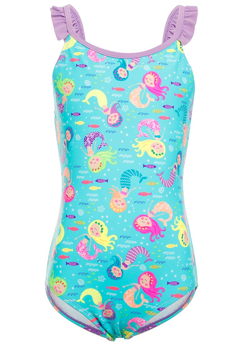 Buy DUSISHIDAN Kids Girls Swimming Costume 1Piece Girls Swimsuits UV