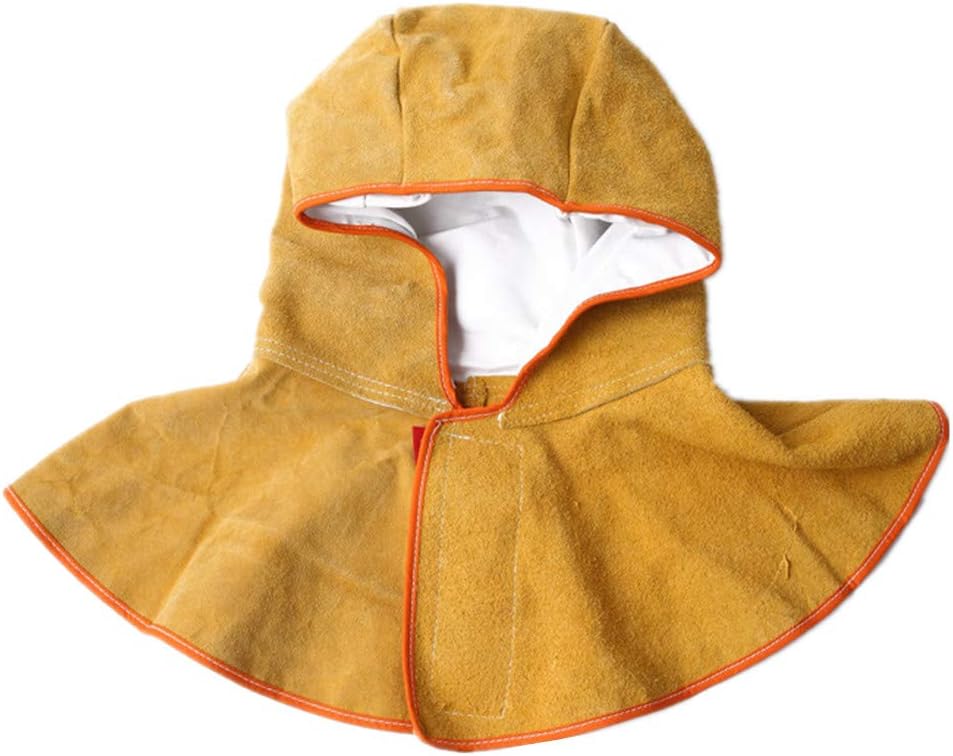Sand Blasting Protective Hood,Cowhide Split Leather Full Face Welding Hood Mask AntiDust