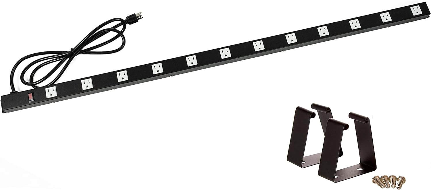 12 Outlets 4 Feet Body Heavy Duty Metal Surge Protector Power Strip (12 outlets 12 feet Power Cord 4 feet Body) 12 Outlets 4 Feet Body Heavy Duty Metal Surge Protector Power Strip (12 outlets 12 feet Power Cord 4 feet Body)