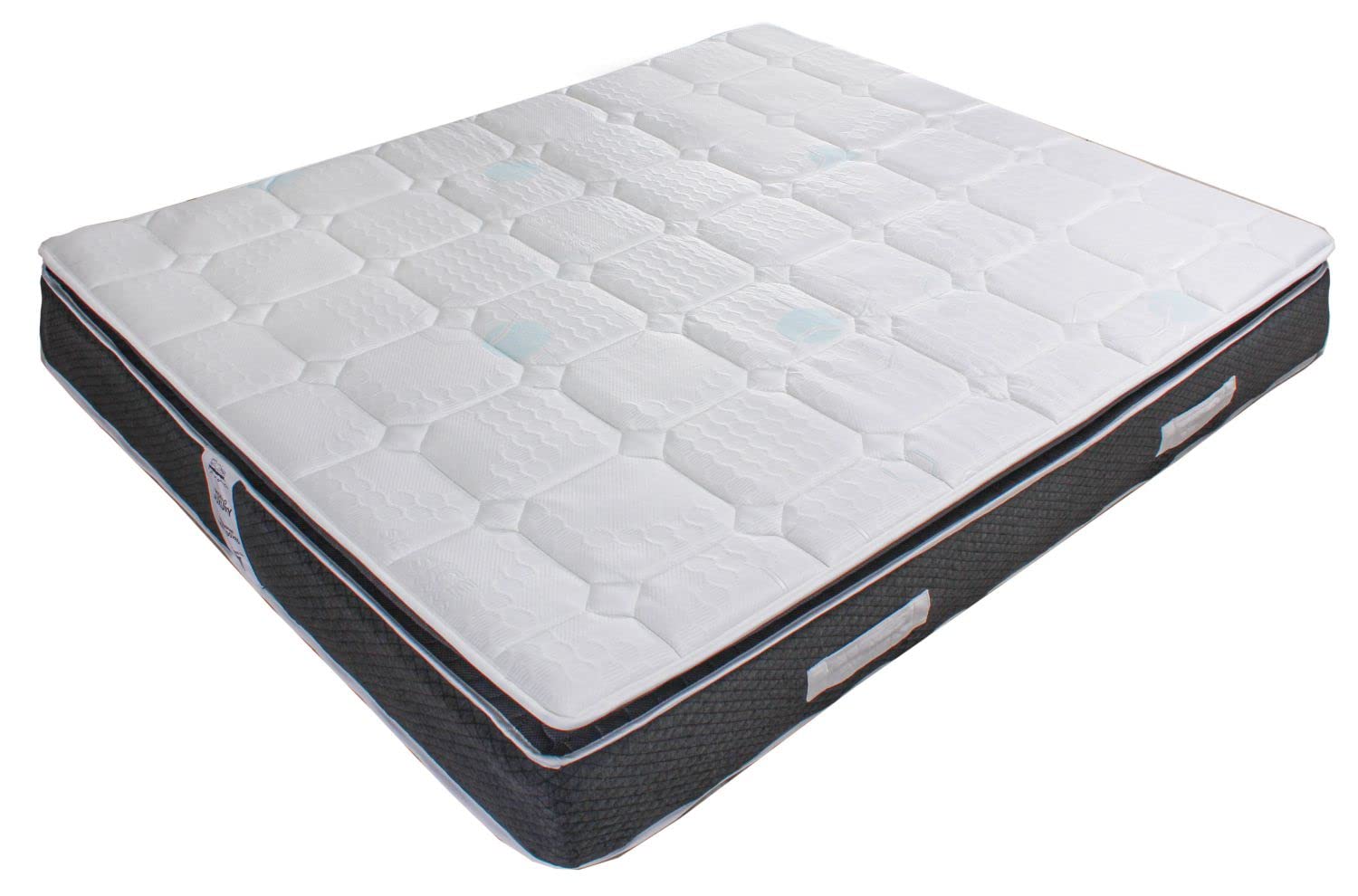Materasso Memory 135x190 H28 CM 800 molle insacchettate - topper Memory Foam 3 cm cucito - tessuto superiore freddo brevettato SENSICE-Ortopedico ntibatterico