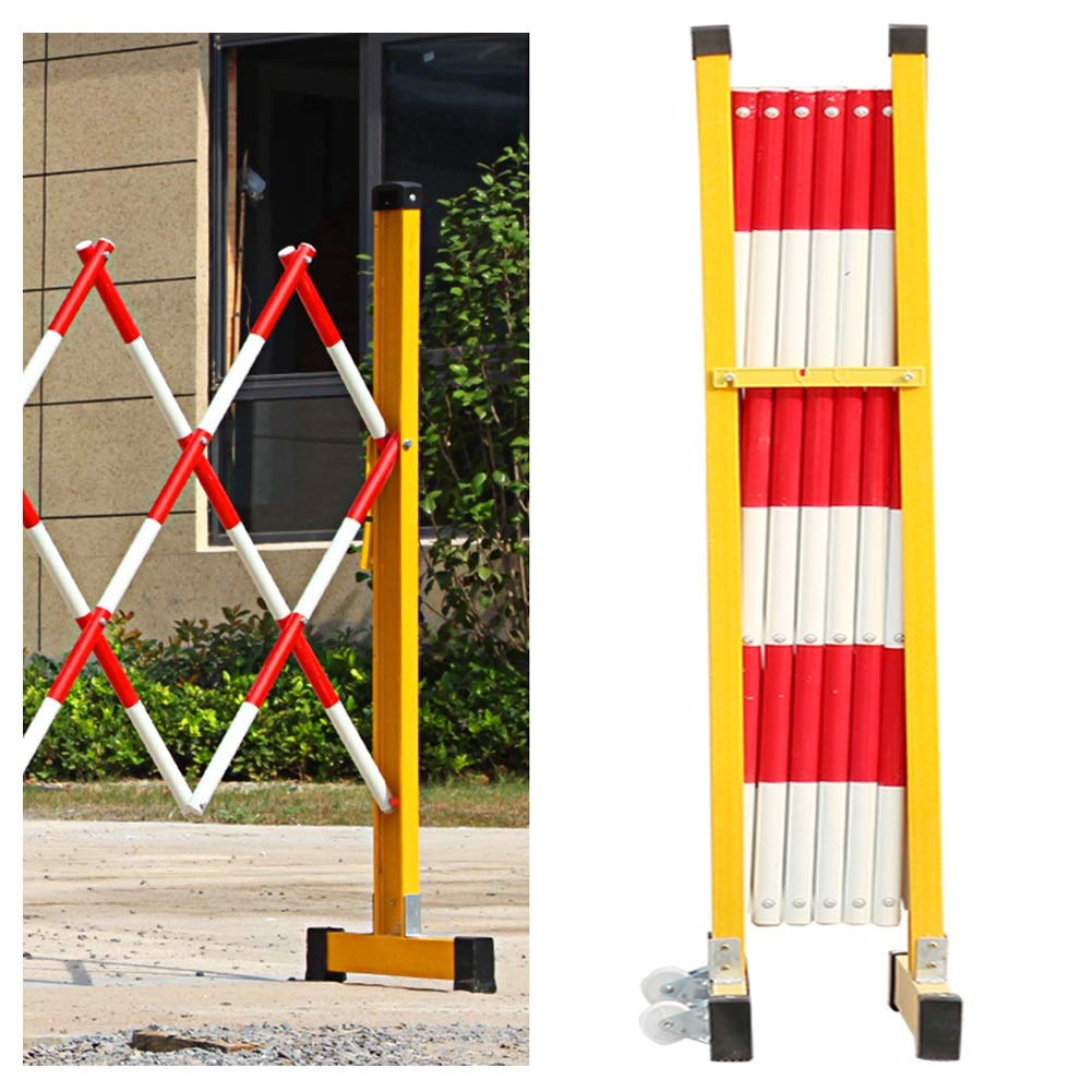 Barrière isolante industrielle en PRF extensible et facile à déplacer avec poulie intégrée