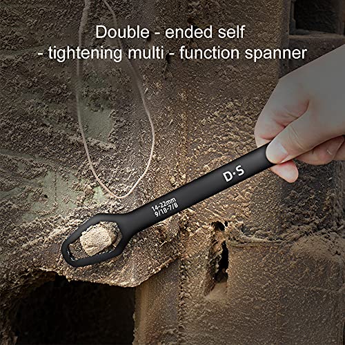 Anvirtue Multifunctional Universal Double Ended Wrench, 8Mm - 22Mm Self-Tightening Universal Wrench Repair Tool For Diy Machine & Auto Maintenance - Made Of Premium Chrome Vanadium Steel(Black) #TOP5