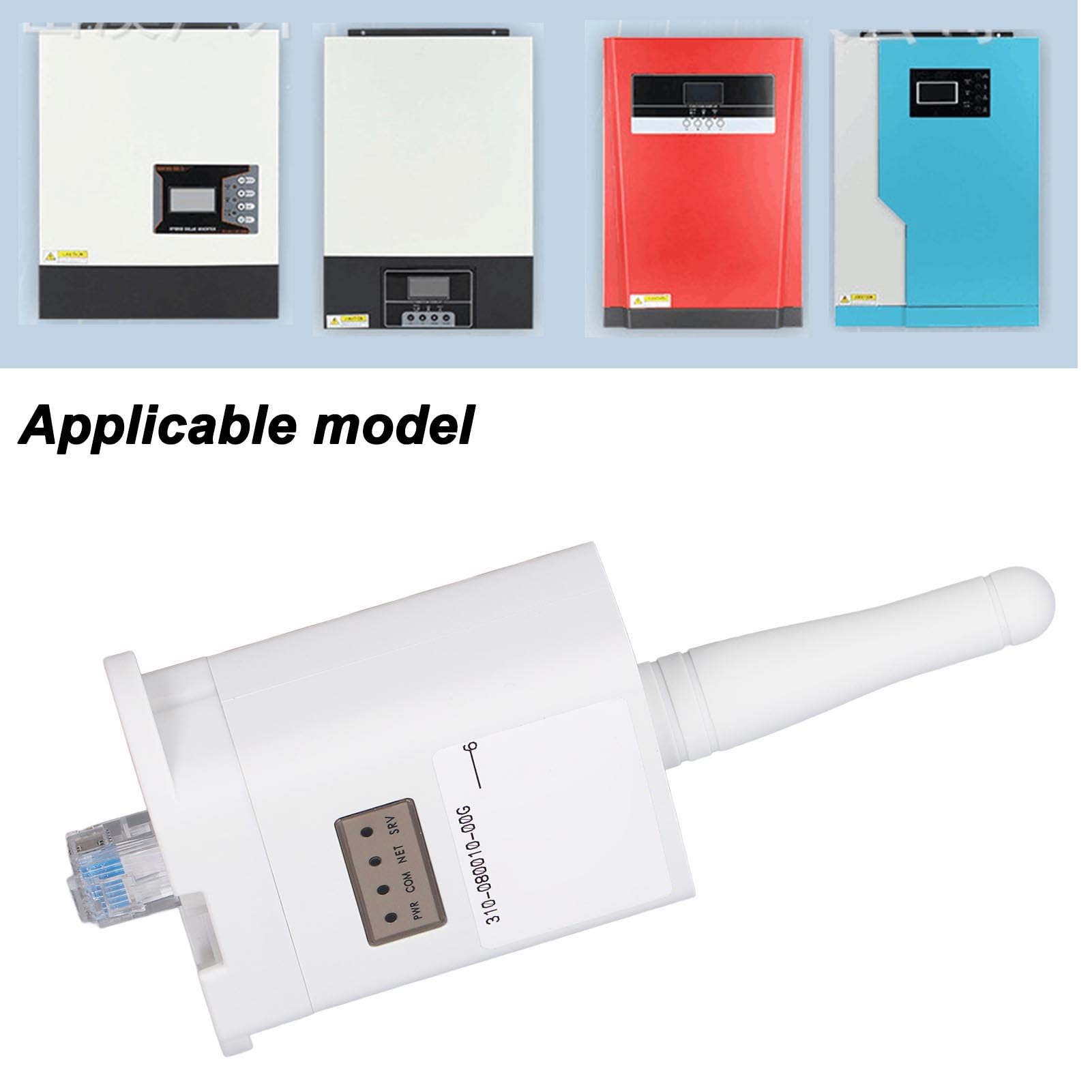 Modulo WiFi Wireless, Materiale ABS, Interfaccia RS232, Corrente 800 MA, Ideale per Sistemi di Gestione dell'energia Solare