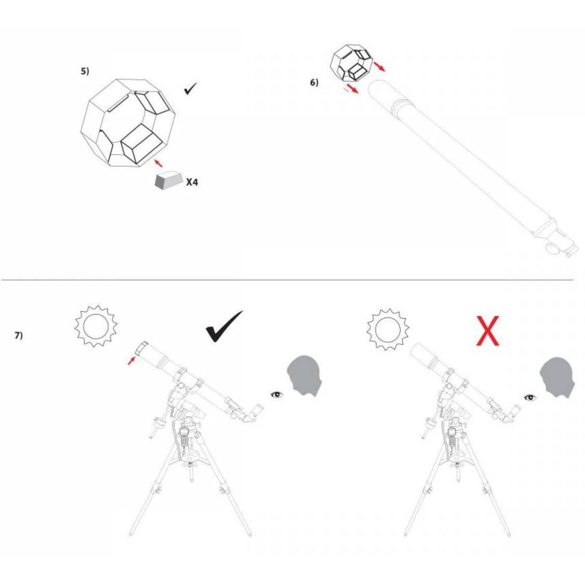 Explore Scientific Sun Catcher Filtre Solaire pour réfracteur et télescope SC 8"