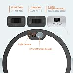 Motion Sensor Ceiling Light Wired, BLNAN 12 Inch 3000K 4000K 5000K Selectable LED Flush Mount Light Fixture, Motion Activated Light with Timer for Hallway Stair Walk-in Closet, Black Frame
