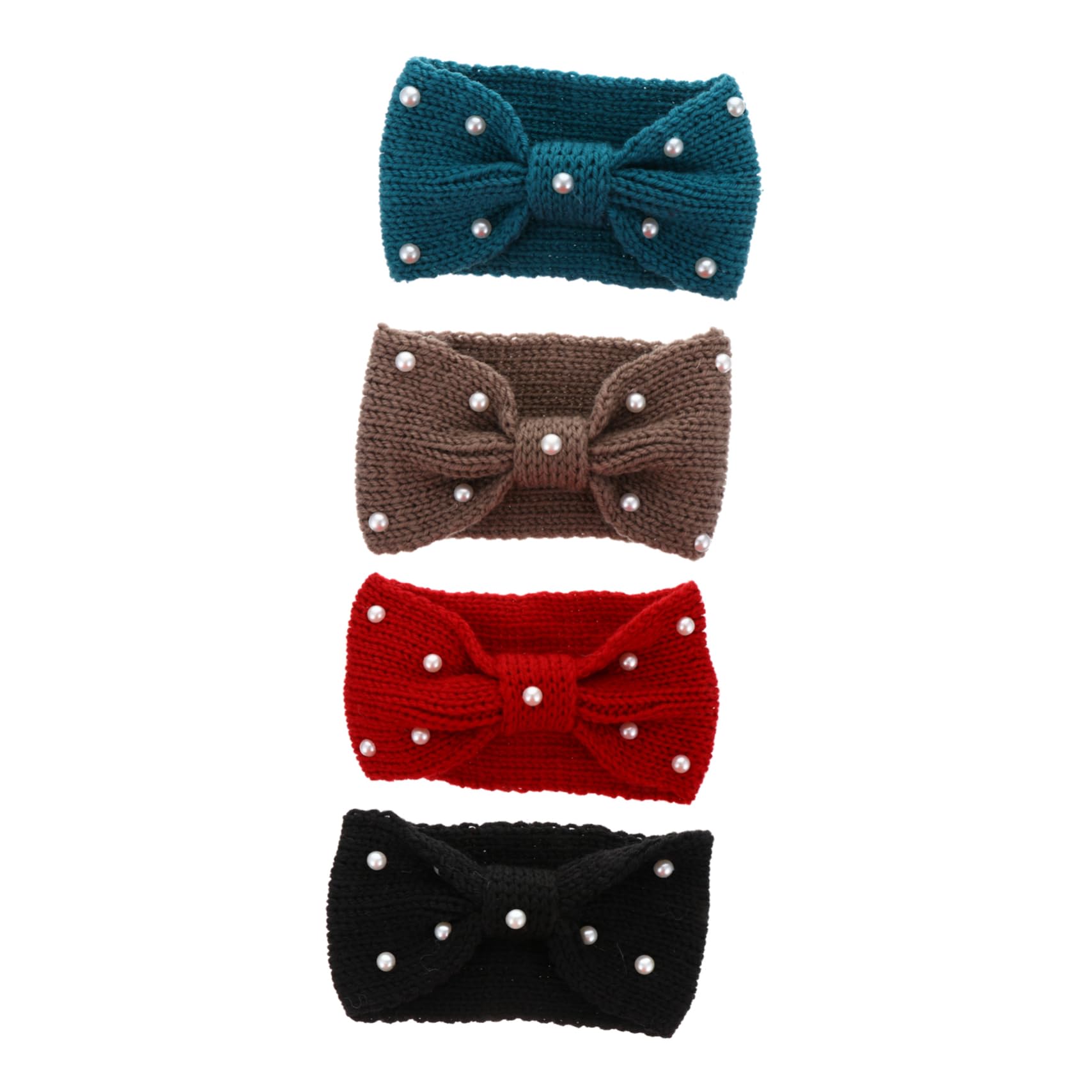 Healeved Stylish Knitted Headband Bow-knot Hair Band Head Wrap Elastic Headband Knotted for Women