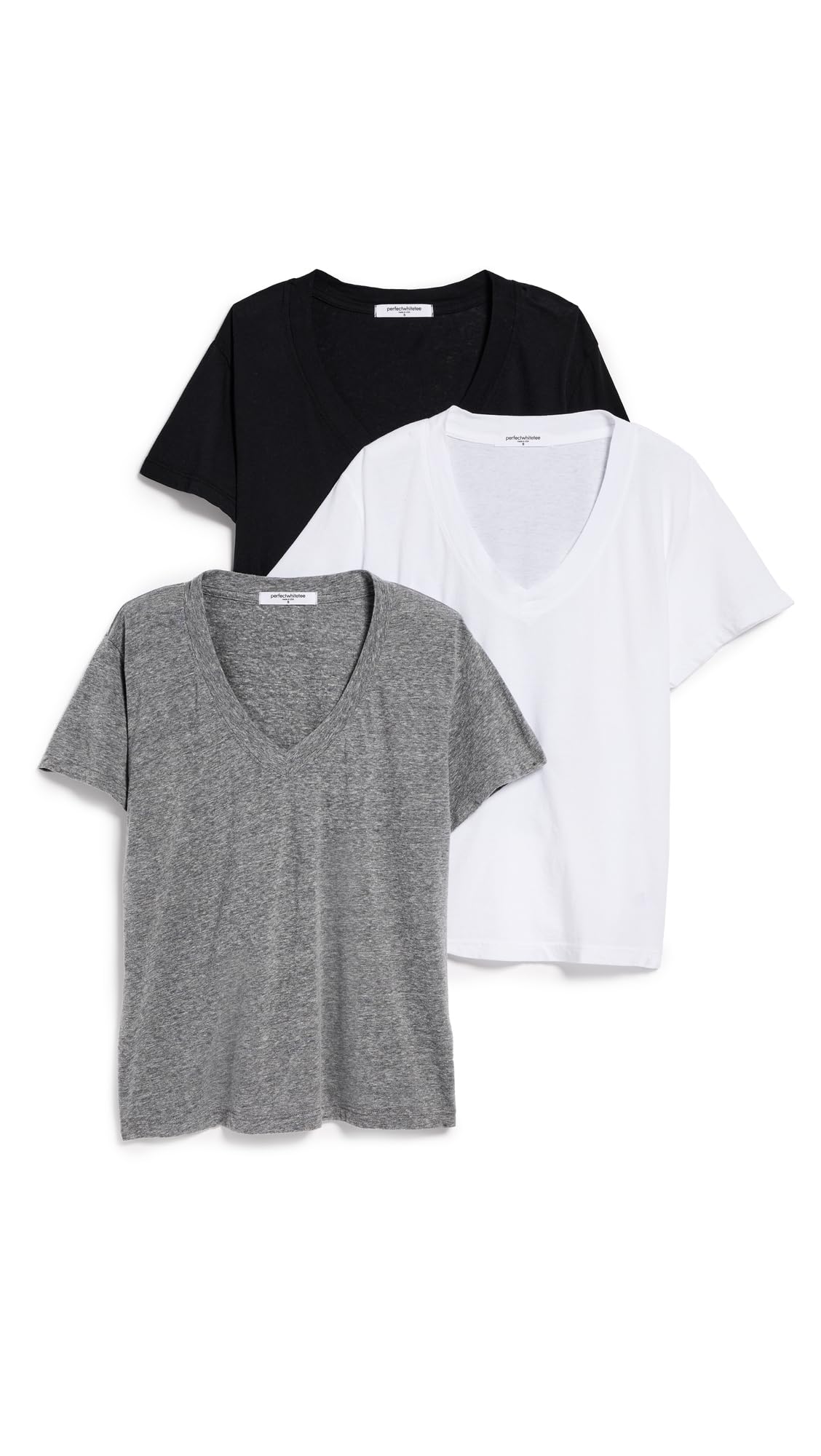perfectwhitetee Women's Hendrix Tee 3 Pack