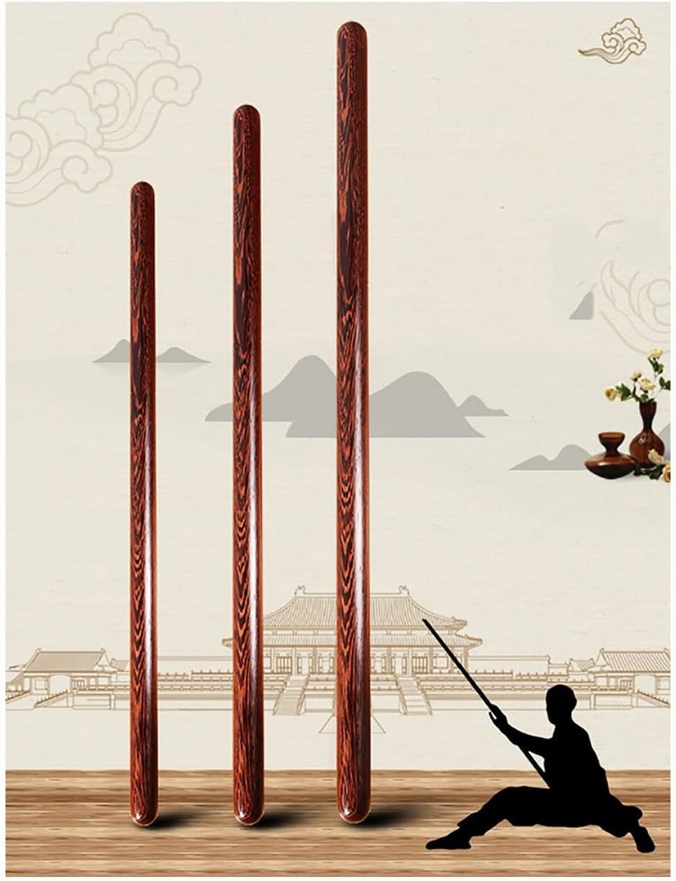 Règle de Tai Chi en bois pour votre routine bien-être à la maison
