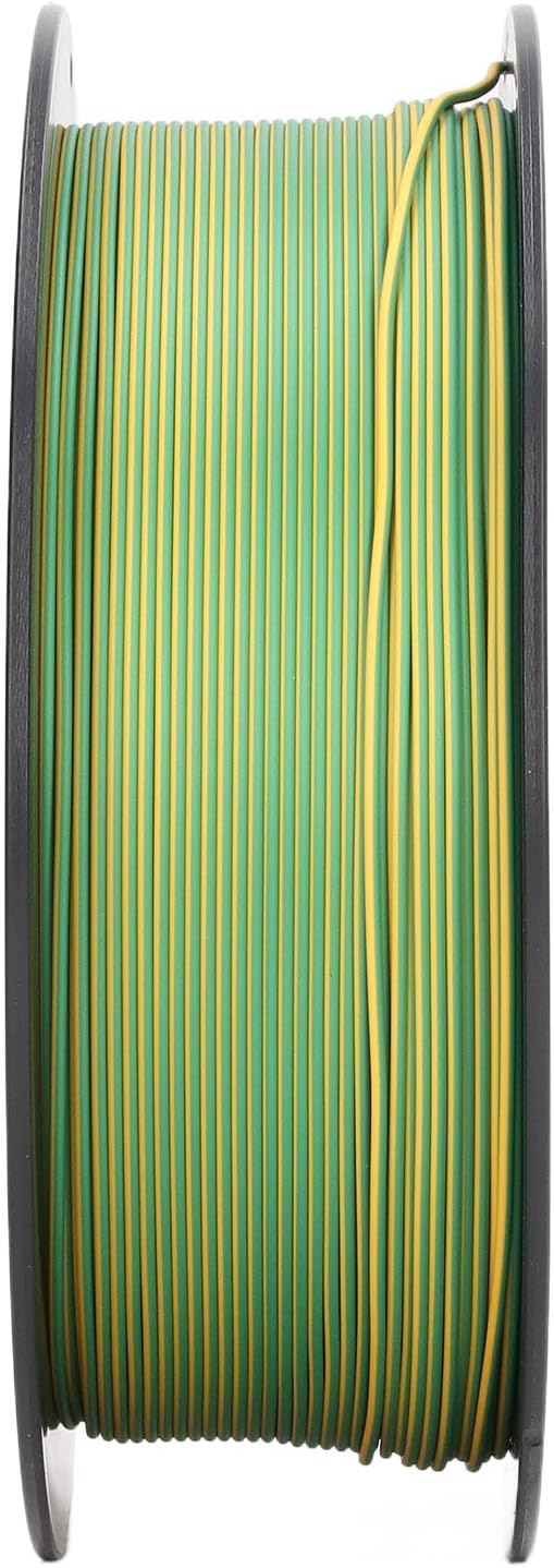 3D Printer Filament, Silk Filament 1.75mm, 3 Color Gold Green Purple PLA Filament, Smooth Silky Face, Prevent Warping, No Tangling, Easy to Print for 3D Printers