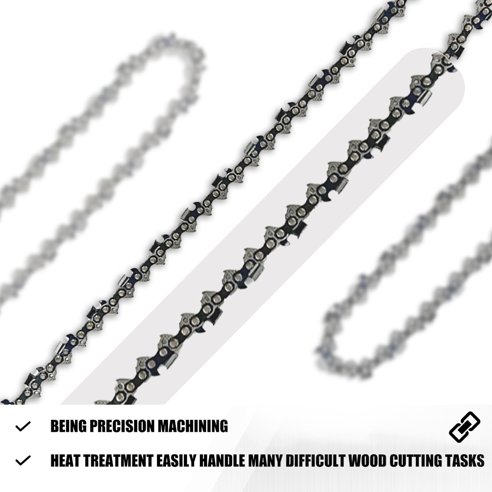 4-Pack 18" Chainsaw Chains - .325 Pitch, .063 Gauge, 68 Drive Links, Full Chisel For STIHL Saws