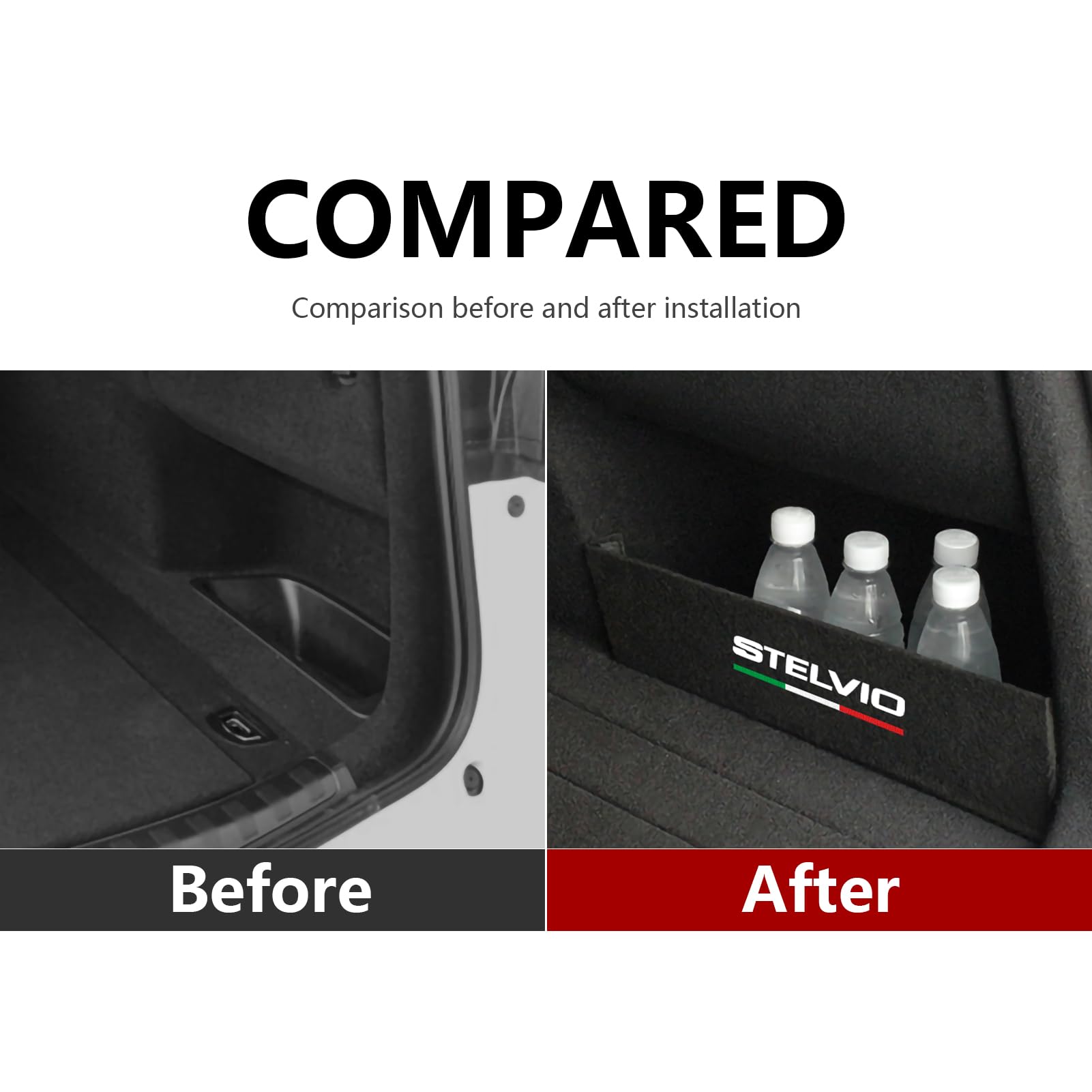 1PCS Auto Kofferraum Organizer Kompatibel mit Alfa Romeo Stelvio 2017 2018 2019 2020 2021 2022 2023 2024 Zubehör