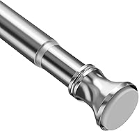 Vista 12 de Amazer Barra de cortina de ducha de tensión de resorte, 26-42 pulgadas, resistente al óxido, barra de cortina de baño, barra de cortina de ducha