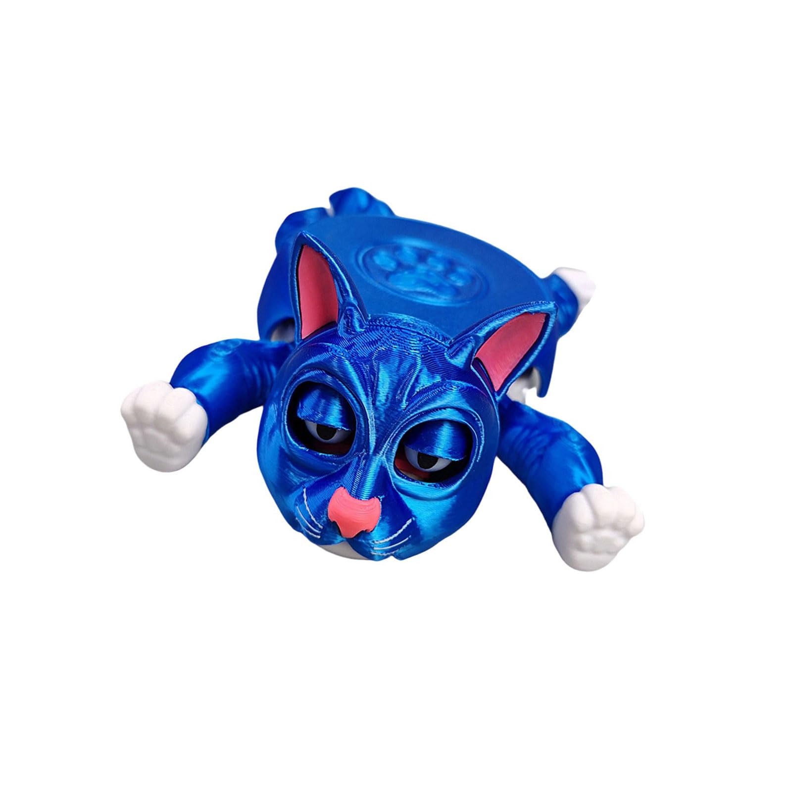 FACAILUO Printed Panicked Cats Shape Coasters Cup Mat Insulation Pad Mugs Placemat for Home or Office Use