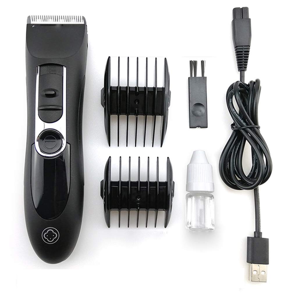 LKJHG Kit per toelettatura da Uomo, Tagliacapelli Professionale Tagliacapelli Taglio di Capelli Rasoio Elettrico per Uso Domestico, Cavo Dati USB per Ricarica, Testa di Taglio in Ceramica