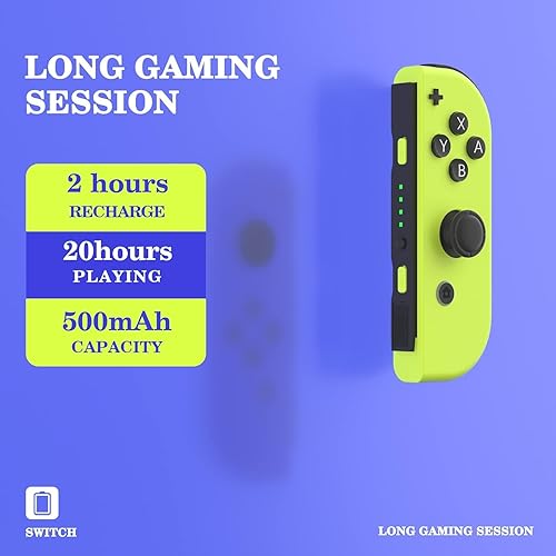 Miniatura 3 de YURRDE Joy Cons for Switch Controllers, Wireless Joy Con Replacement Compatible for Switch Joycons, Left and Right Switch Controller Joycon Support