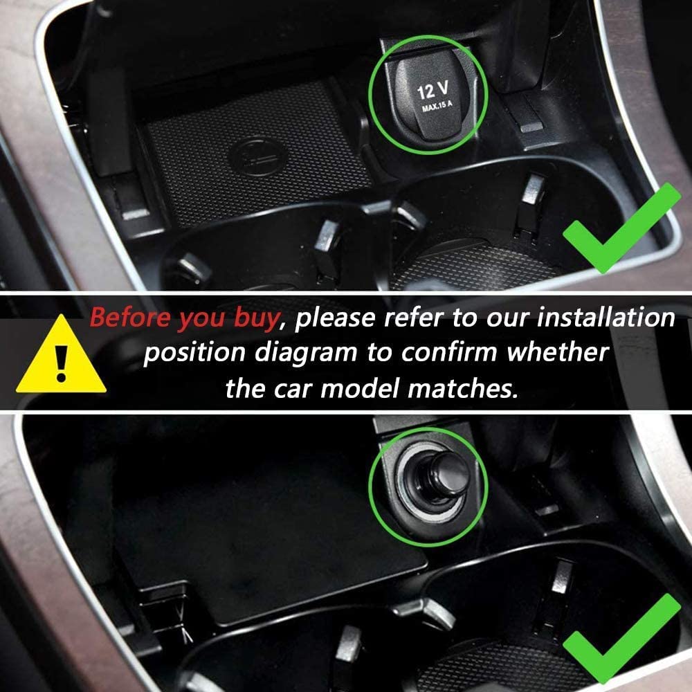 2021 Nuova Caricatore Wireless Auto per Mercedes-Benz C-Class GLC AMG 2015-2021 Pannello Accessori Console Centrale 15W Qi Rapida Ricarica Telefono Padcon USB e PD 18W per iPhone Galaxy