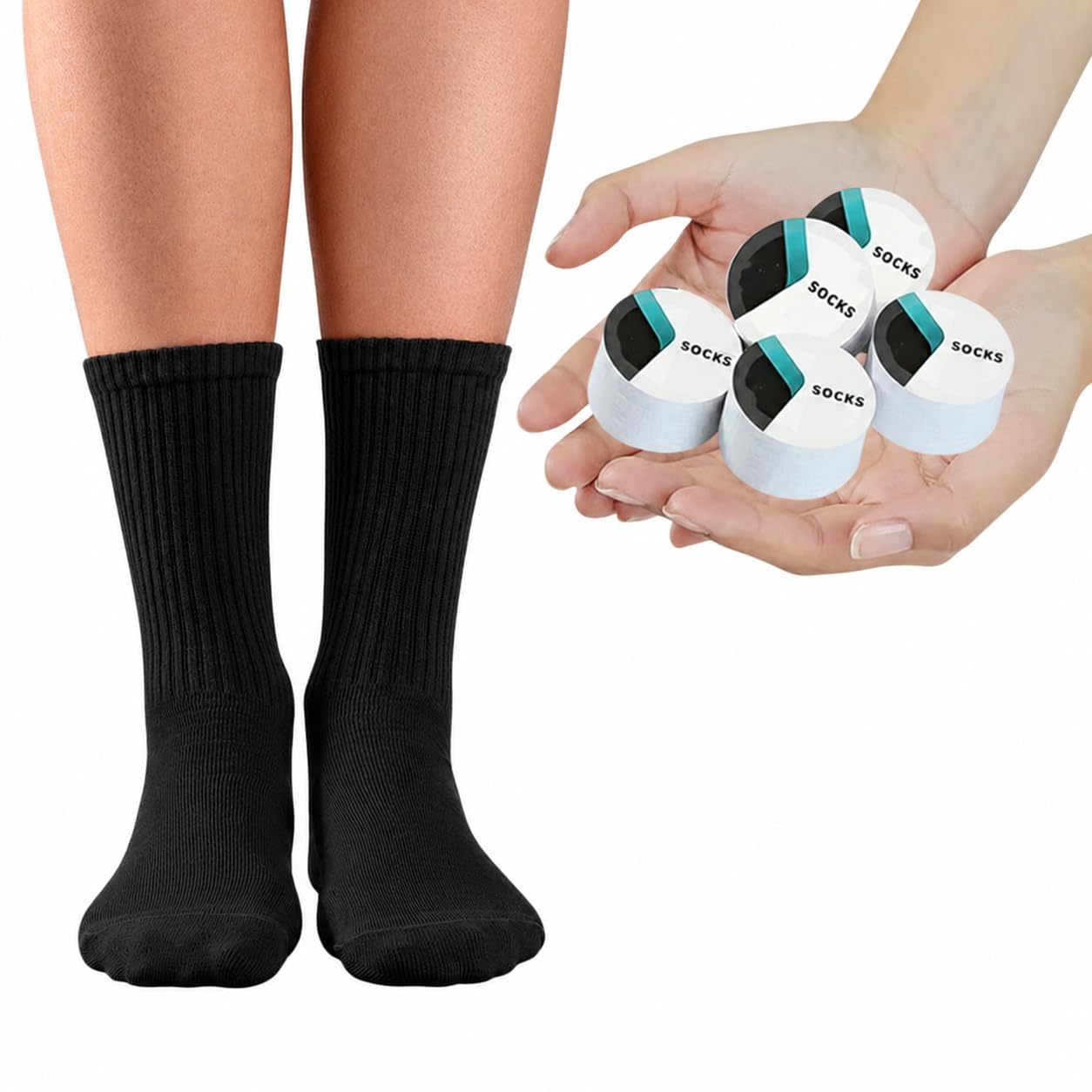 lazer accessories Lazer Disposable Compression Travel Socks – Portable & Breathable Cotton Socks for Men & Women | Ideal for Travel, Sports, Camping & Hotel Use (Pack of 5)-picture-54