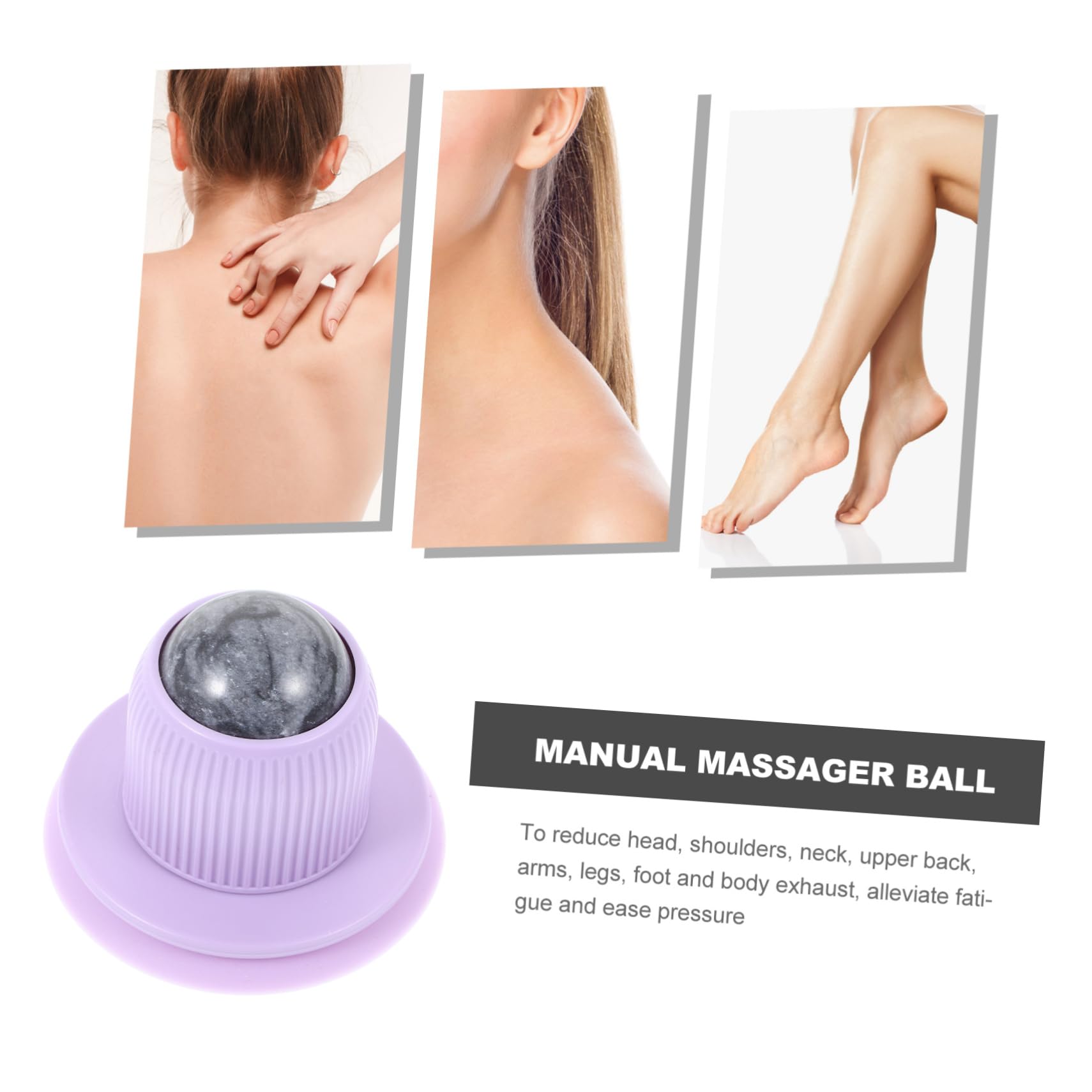 Ipetboom 4pièces Boule De Massage à Ventouse Pour Muscles Relaxant Portable Pour Les Tensions Et Musculaires Bureau Maison Ou Voyage