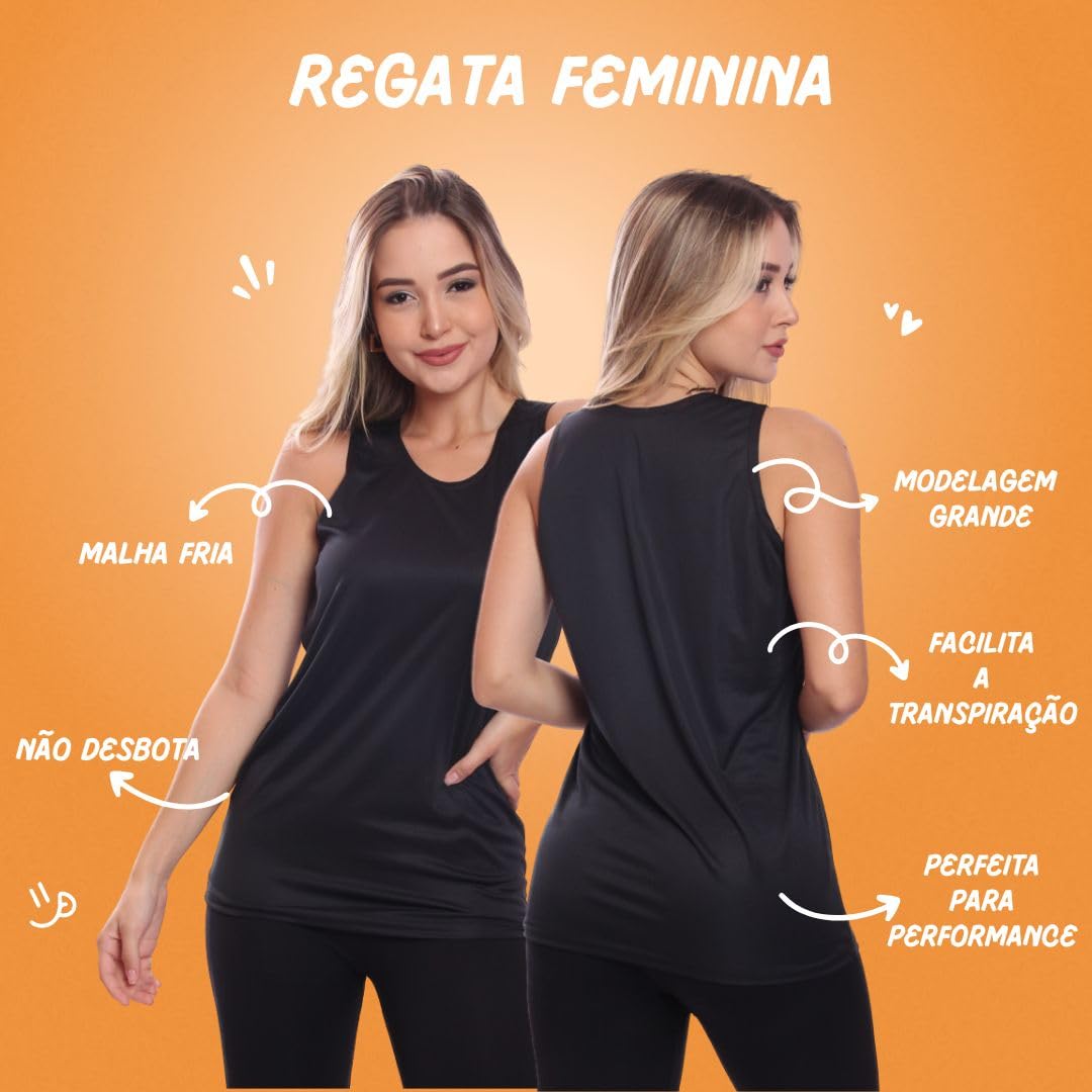 Regata Feminina Lisa Proteção Solar UV Térmica Camiseta Treino em promoção! Veja a oferta e mais achadinhos de Blusas 4 Hoje é o melhor dia para comprar Regata Feminina Lisa Proteção Solar UV Térmica Camiseta Treino com aquele preço maroto! Promoção! Aproveite a oferta! 4