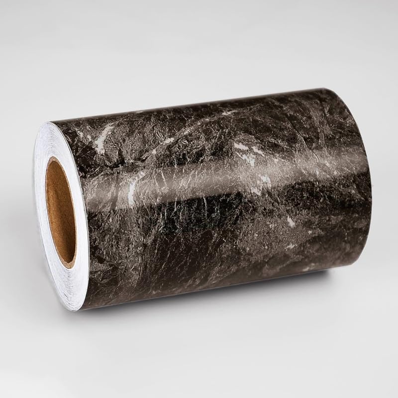 MUNIKESH CREATION Marble Border Peel and Stick Marble Contact Paper for Countertops Border Stickers for Mirror Wall Decor Waterproof Self Adhesive 6x240 Inch