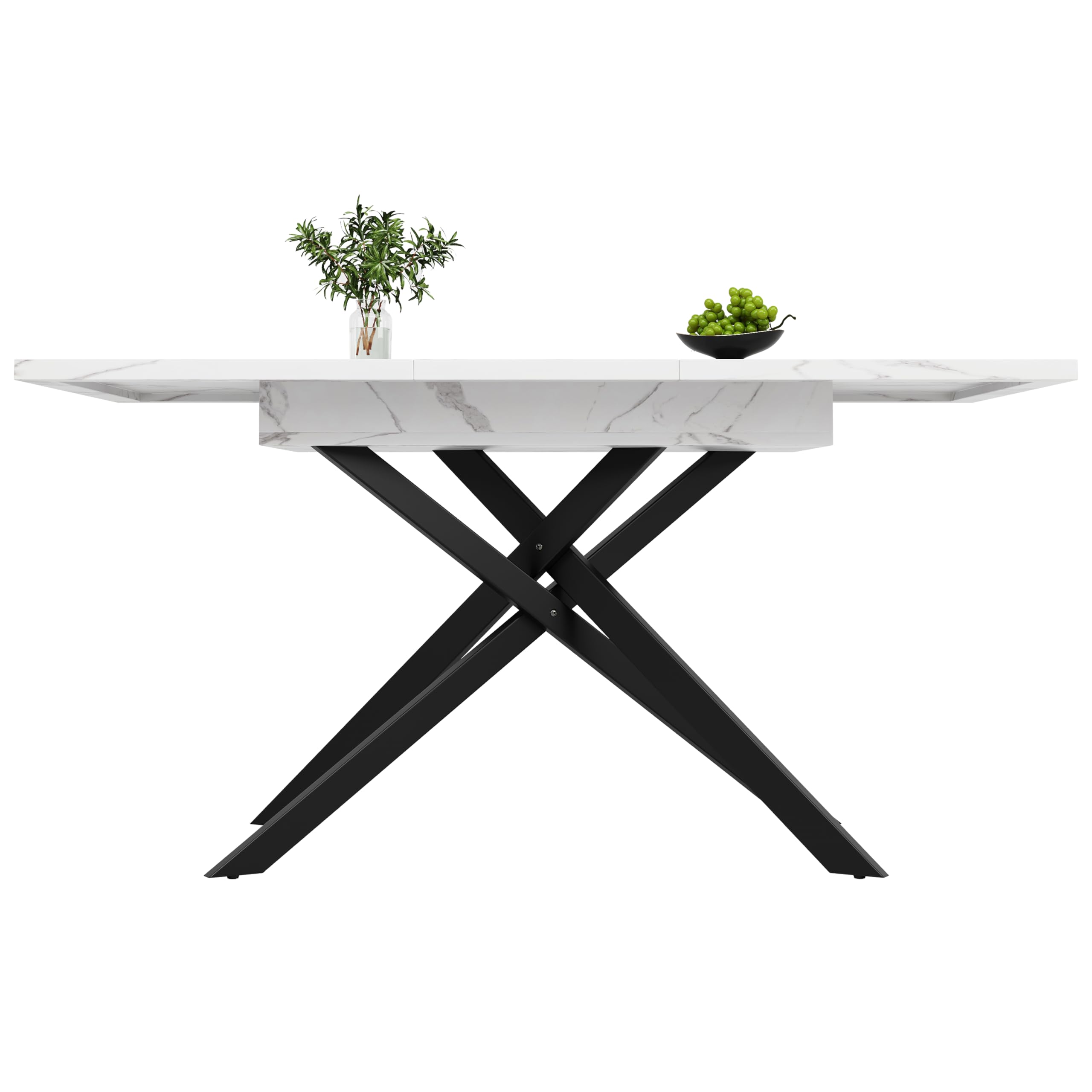 Tavolo da pranzo allungabile (120-160 cm), tavolo allungabile, tavolo da cucina