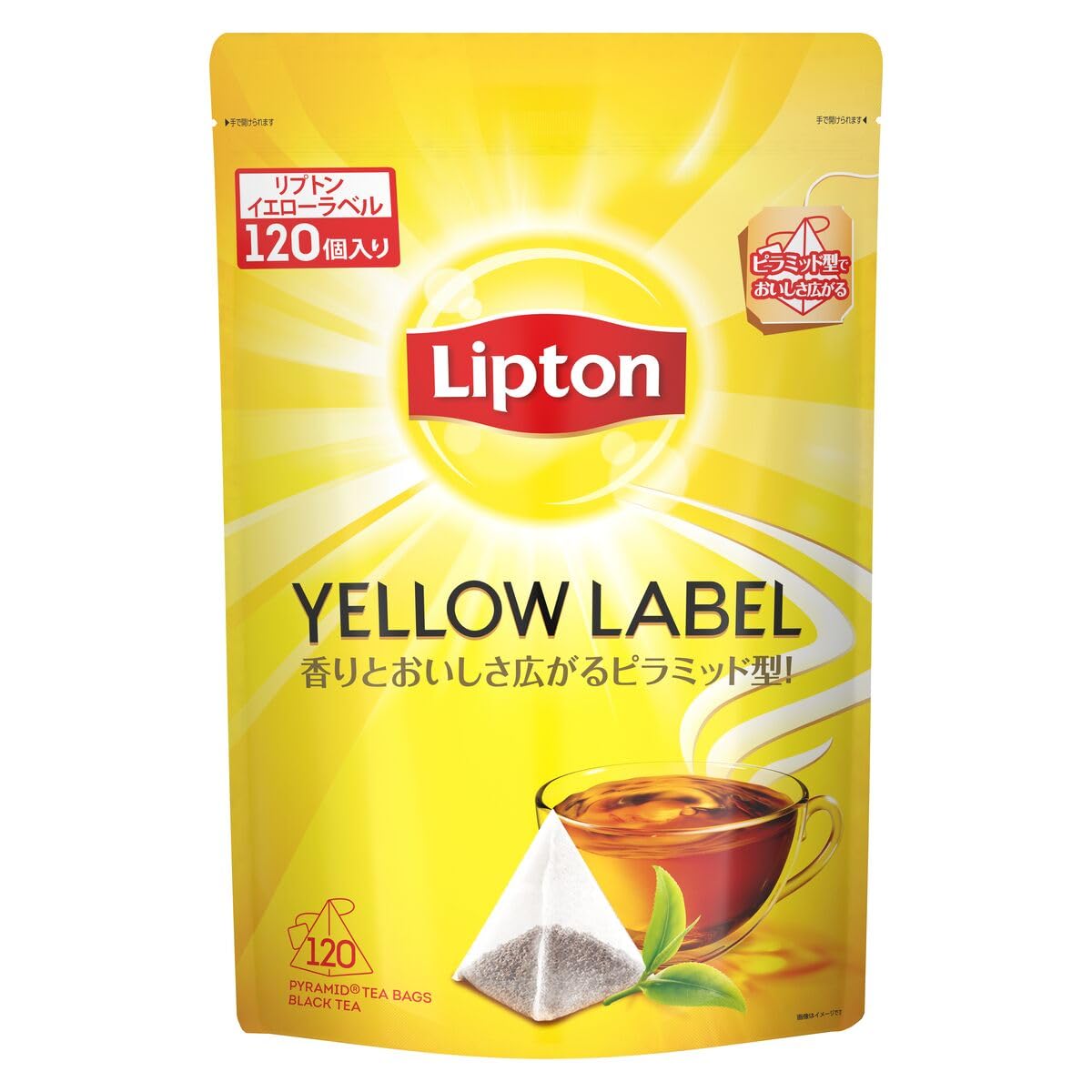 【Amazon.co.jp限定】リプトン紅茶 イエローラベル 120袋 ティーバ…