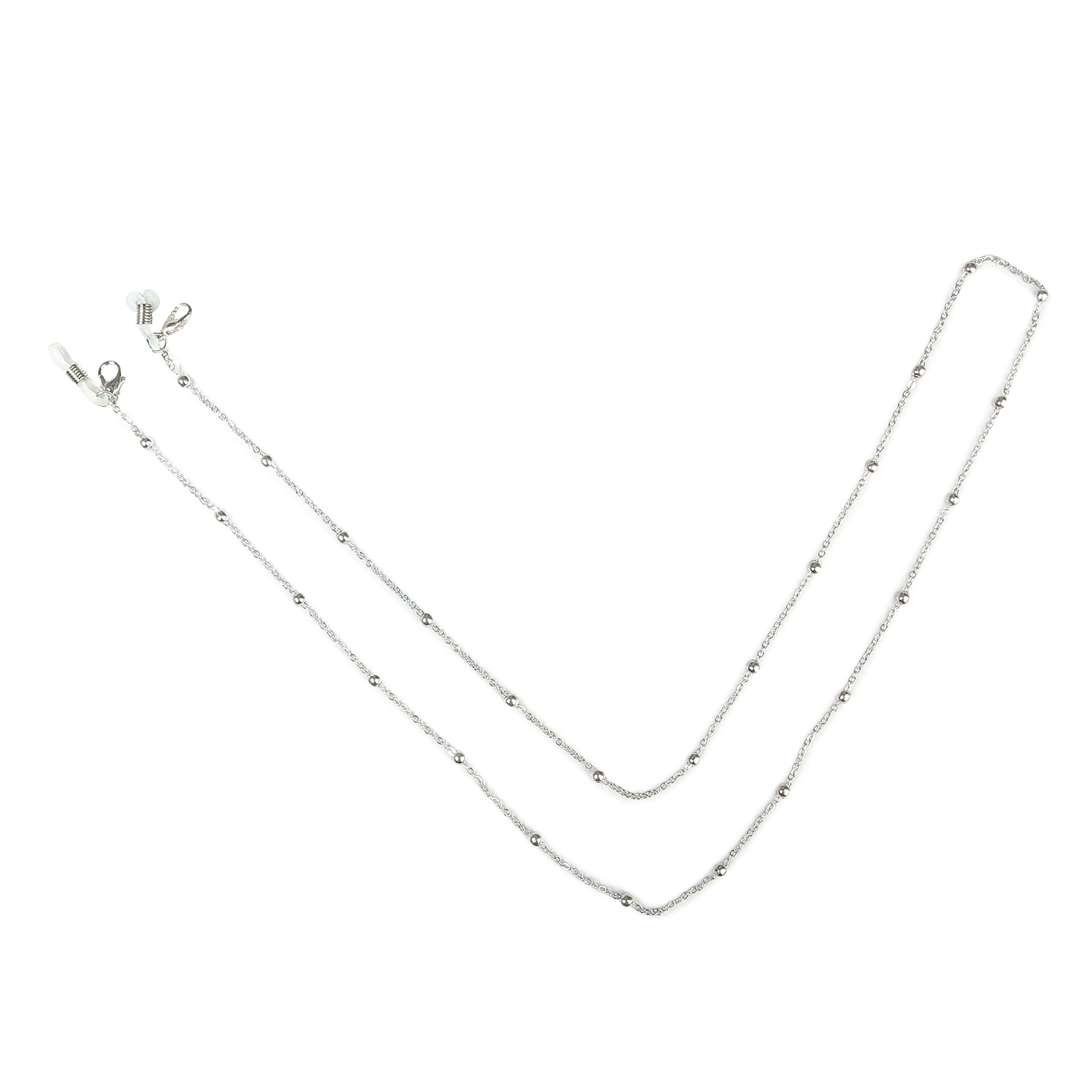 vision Unisex Adult Metal Eyeglass Holder Strap Cord | New Chain Adjust on Sunglasses | Anti-slip Retainer Lanyard String Eyewear Frame | Specs Mask Chains