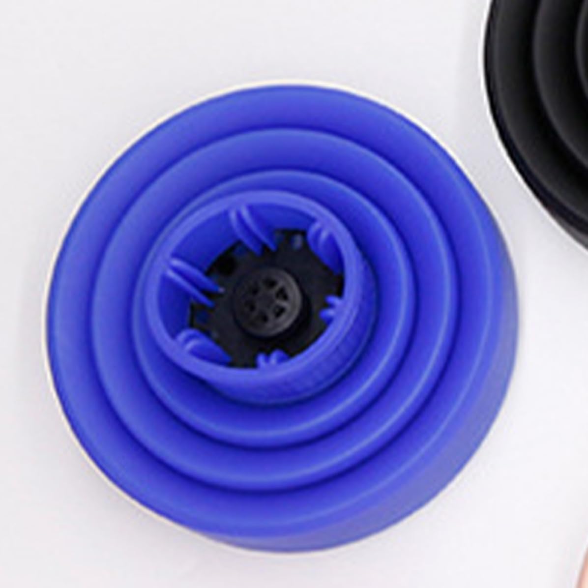Silicone Hair Blow Diffuser Attachment for Curly Hair, Blue image 5