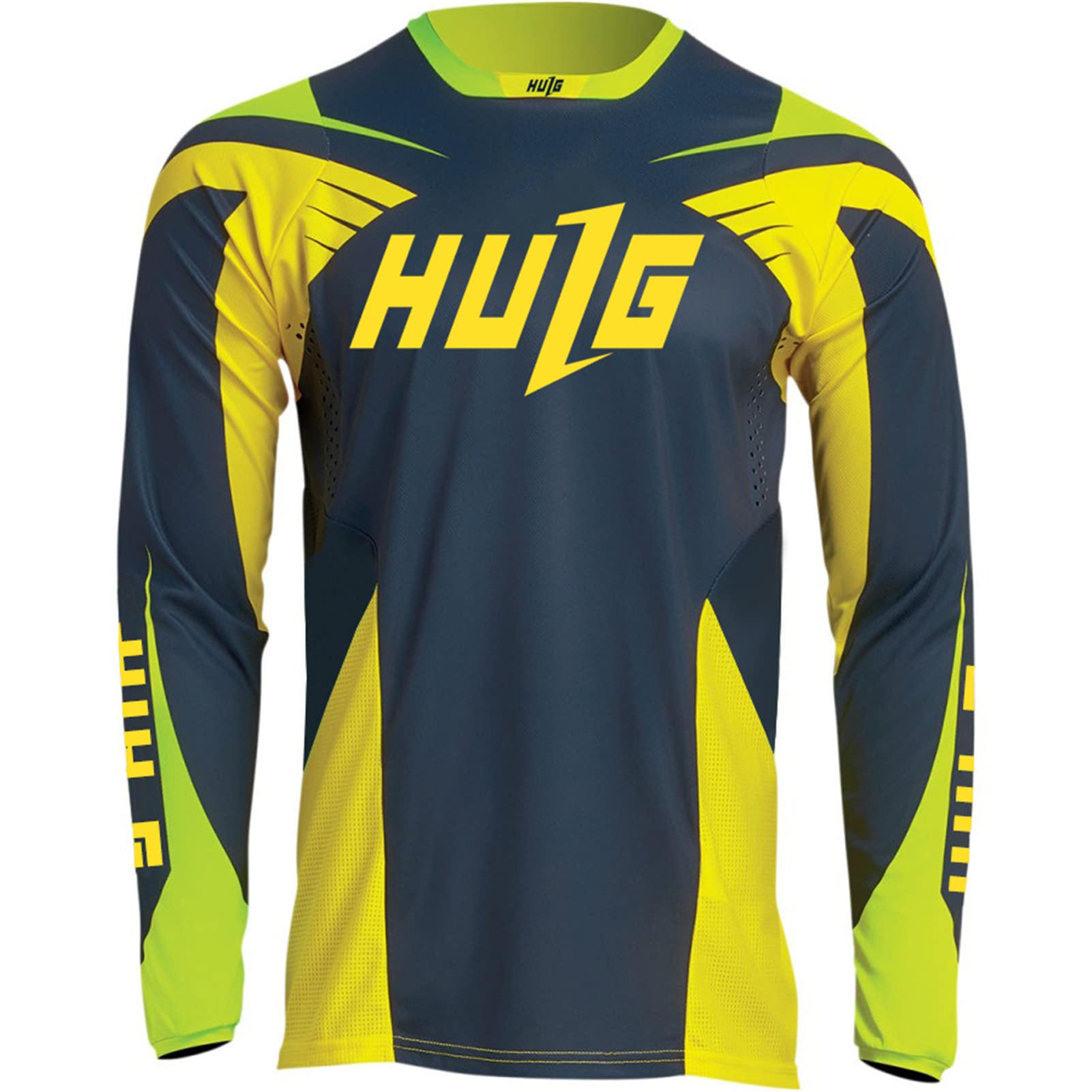 Maillot VTT Homme Manches Longues Respirant - Cyclisme MTB Fitness Séchage Rapide