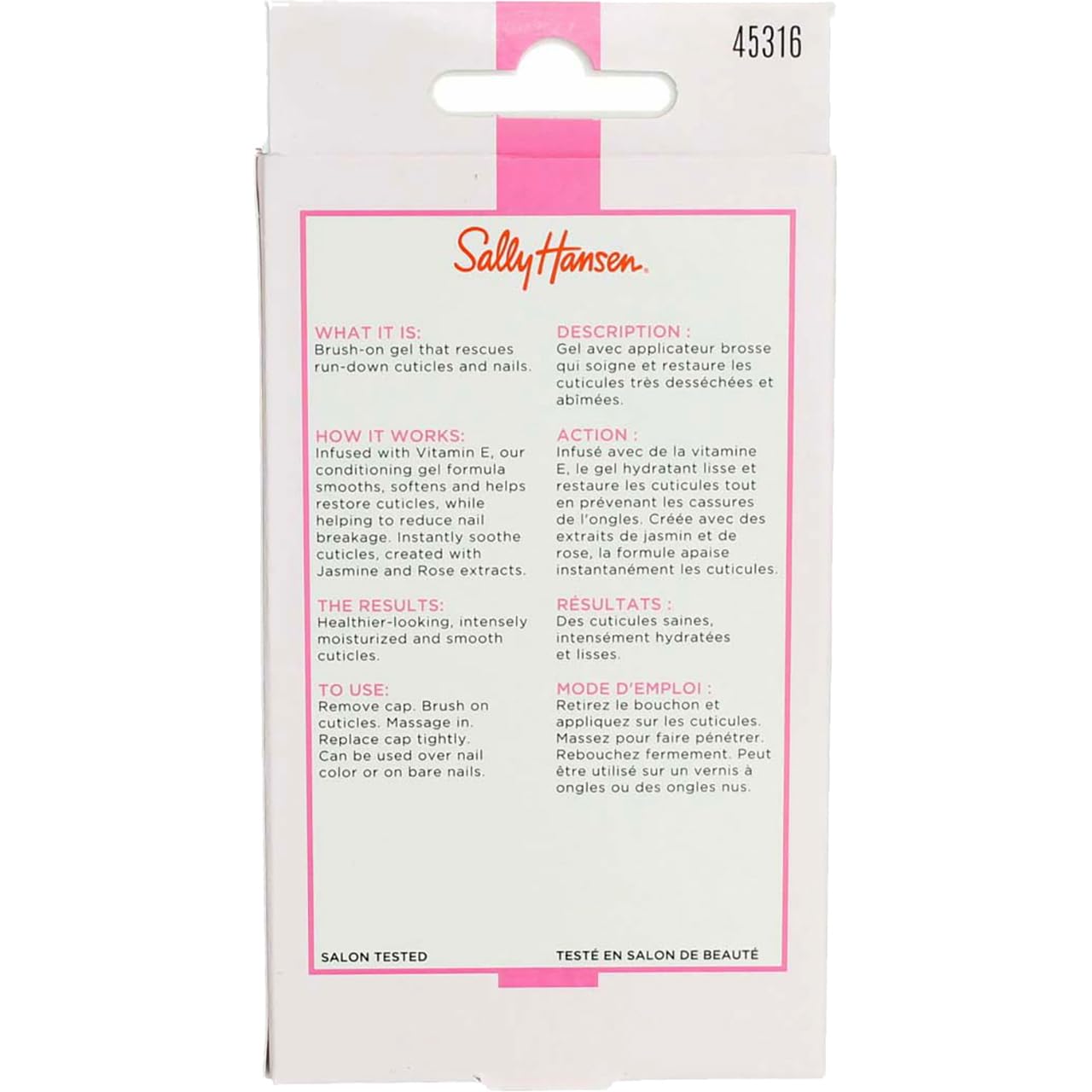 Sally Hansen Cuticle Rehab 0.29 Ounce (8.8ml) (6 Pack)