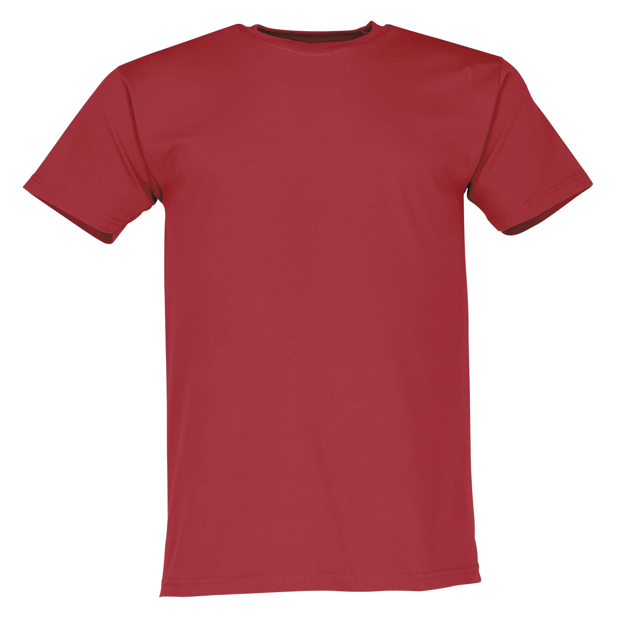 Fruit of the Loom Mens Screen Stars Original Full Cut Short Sleeve T-Shirt (S) (Brick Red)
