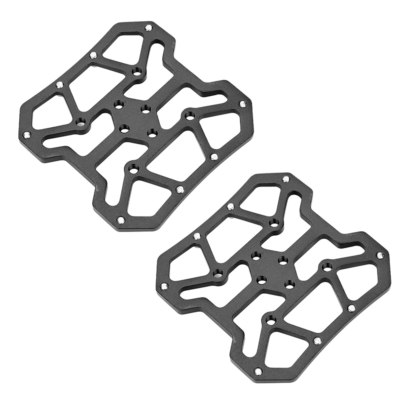 Adattatore per Pedale Bici da 1 Paio, Adattatore per Pedale Senza Clip in Lega di Alluminio Adattatori per Piattaforma Pedale Facili da Installare per SPD 9 X 9 Cm